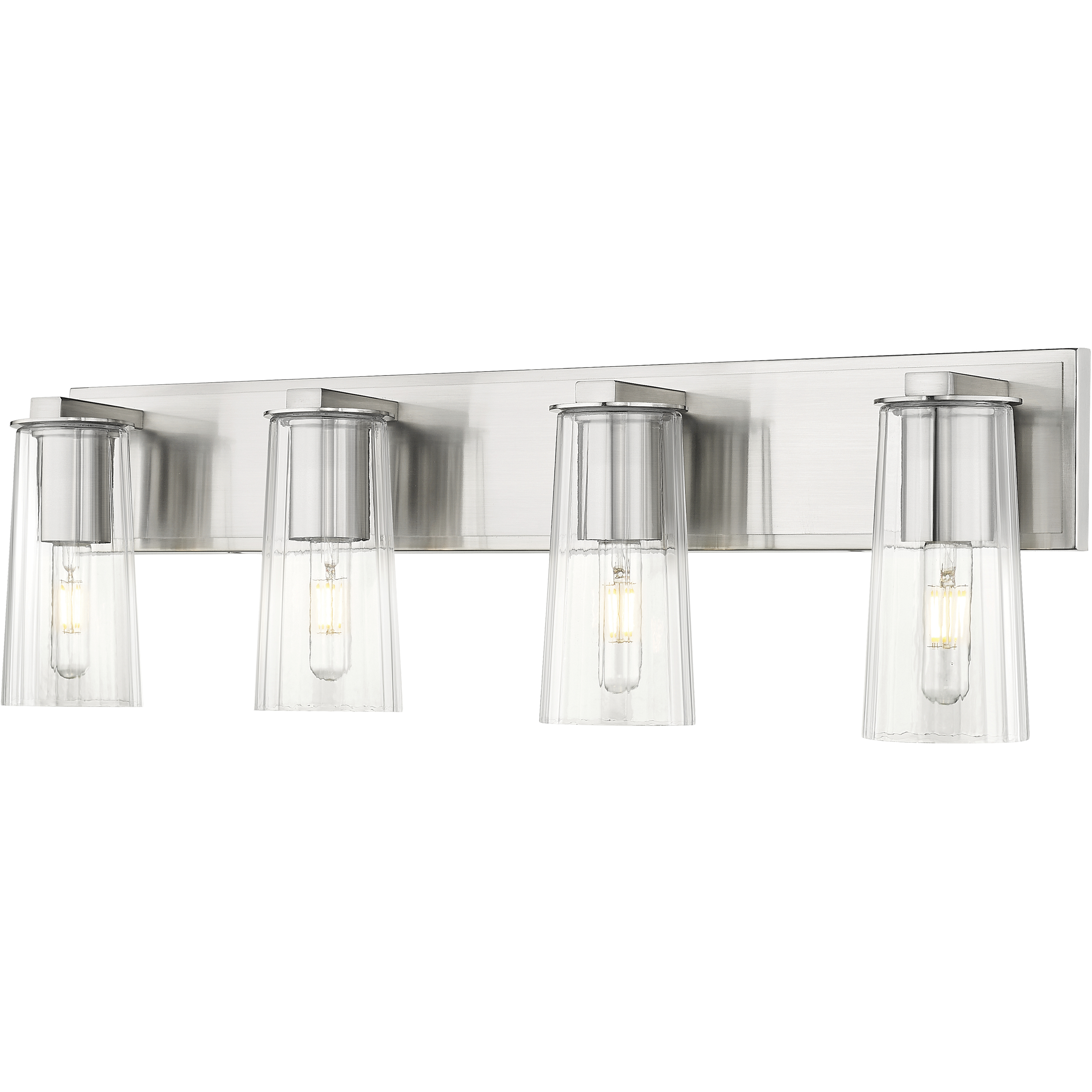 Titus 4 Light 32 inch Brushed Nickel Bath Vanity Light Wall Light