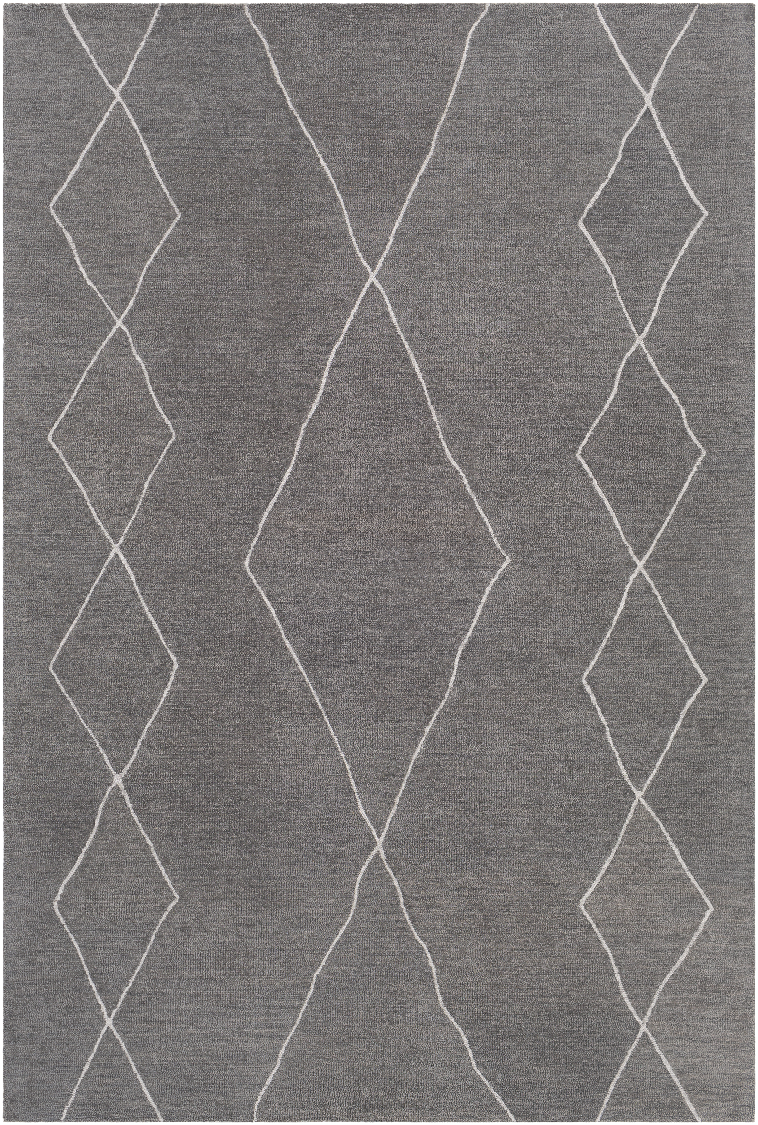 Sinop 72 X 48 inch Charcoal Rug in 4 X 6, Rectangle