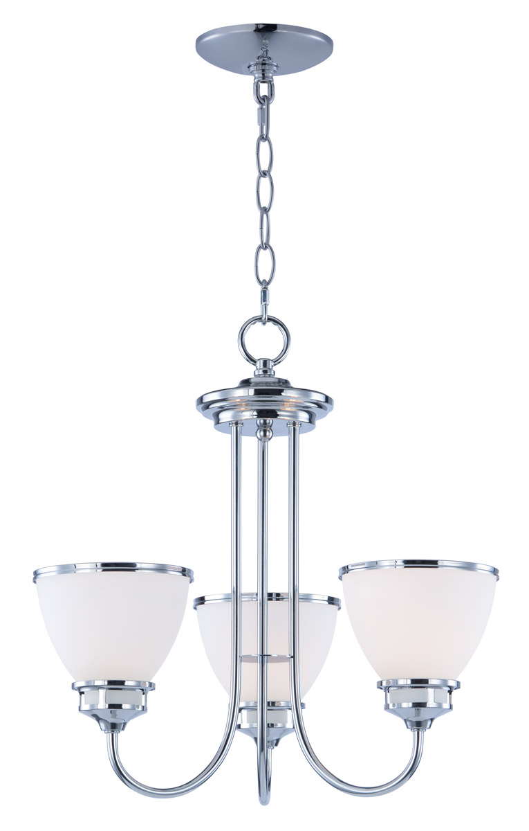 Novus 3 Light 18 inch Polished Chrome Chandelier Ceiling Light