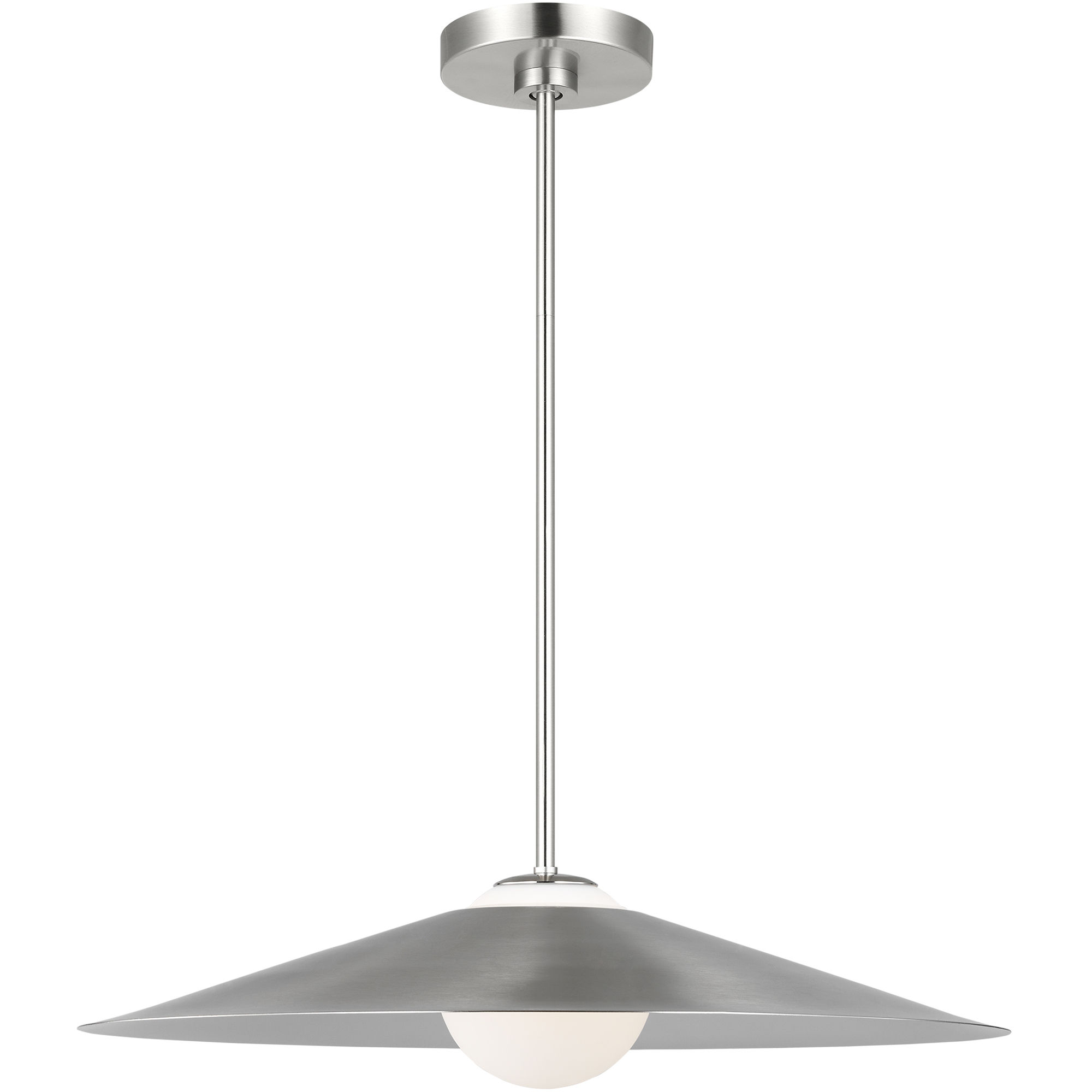 Drew & Jonathan Astra 1 Light 24 inch Brushed Nickel Pendant Ceiling Light, Medium