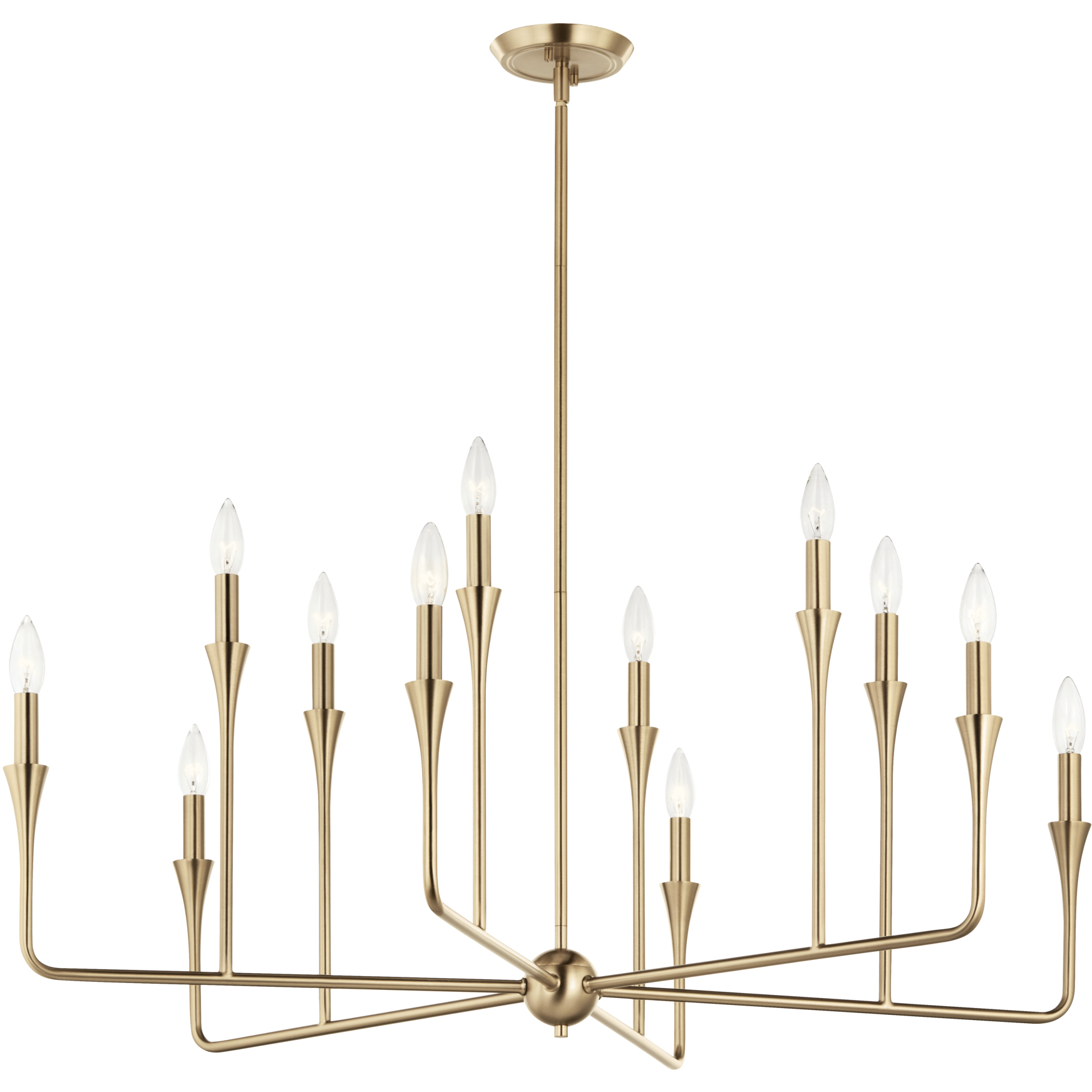 Alvaro 12 Light Champagne Bronze Chandelier Multi Tier Ceiling Light, Multi Tier