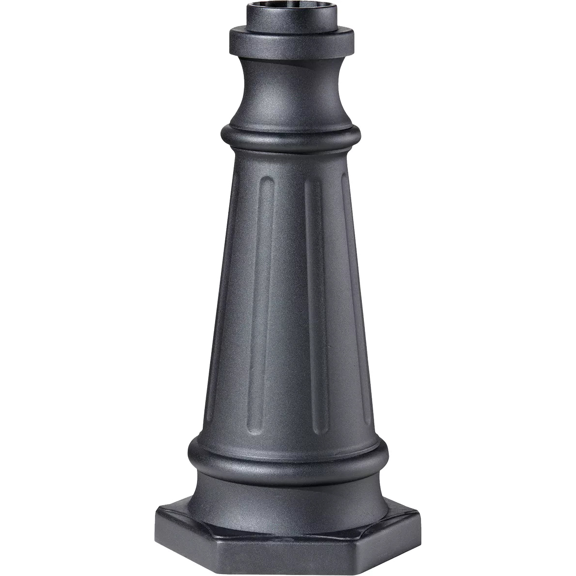 Outdoor Post Base 19.5 inch Black Outdoor Post Base