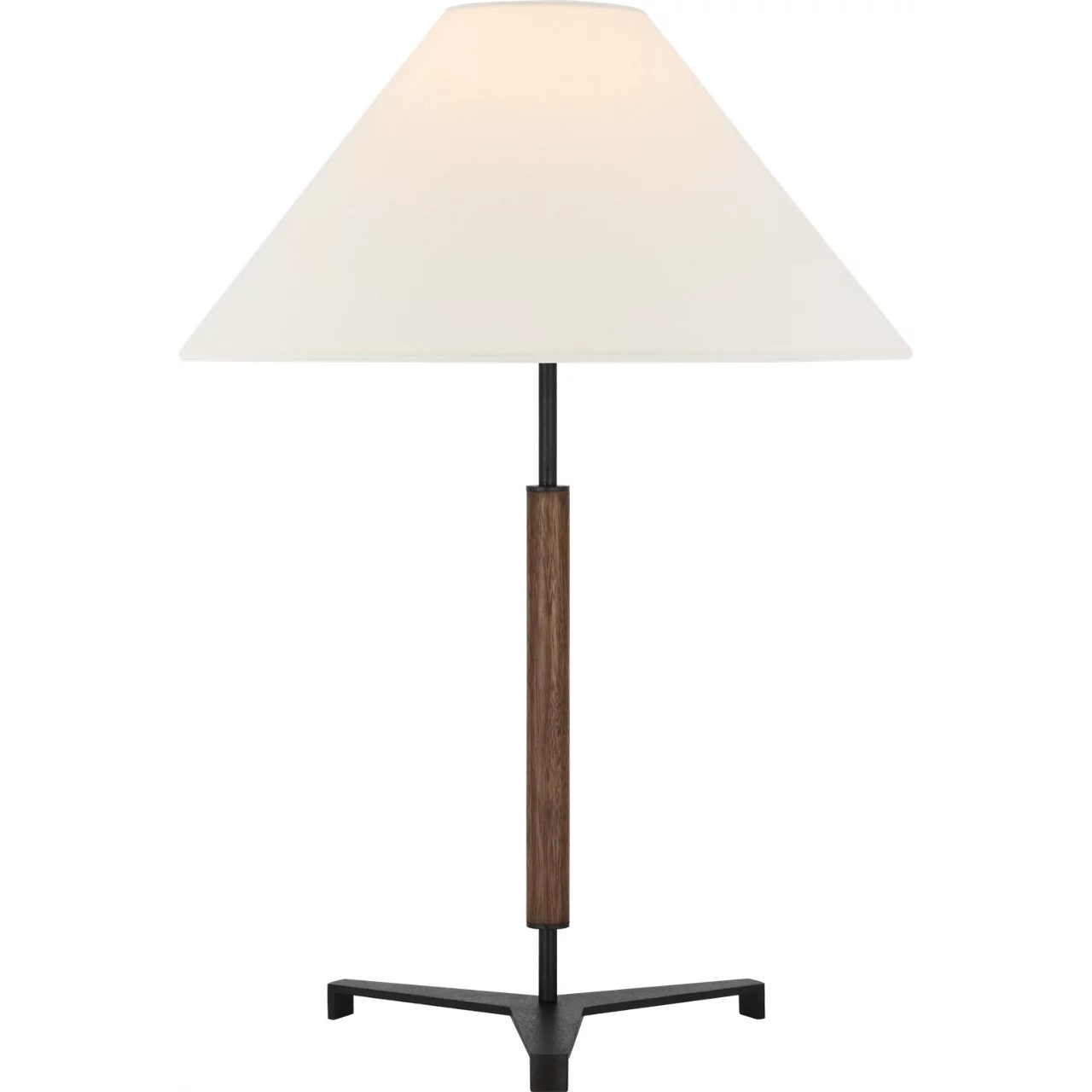 Ray Booth Amaya 28 inch 6.5 watt Weathered Iron and Dark Walnut Table Lamp Portable Light