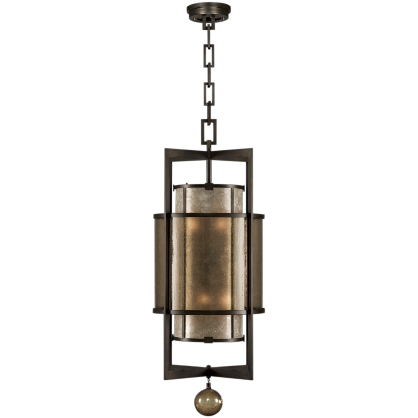 Singapore Moderne 6 Light 18 inch Bronze Pendant Ceiling Light