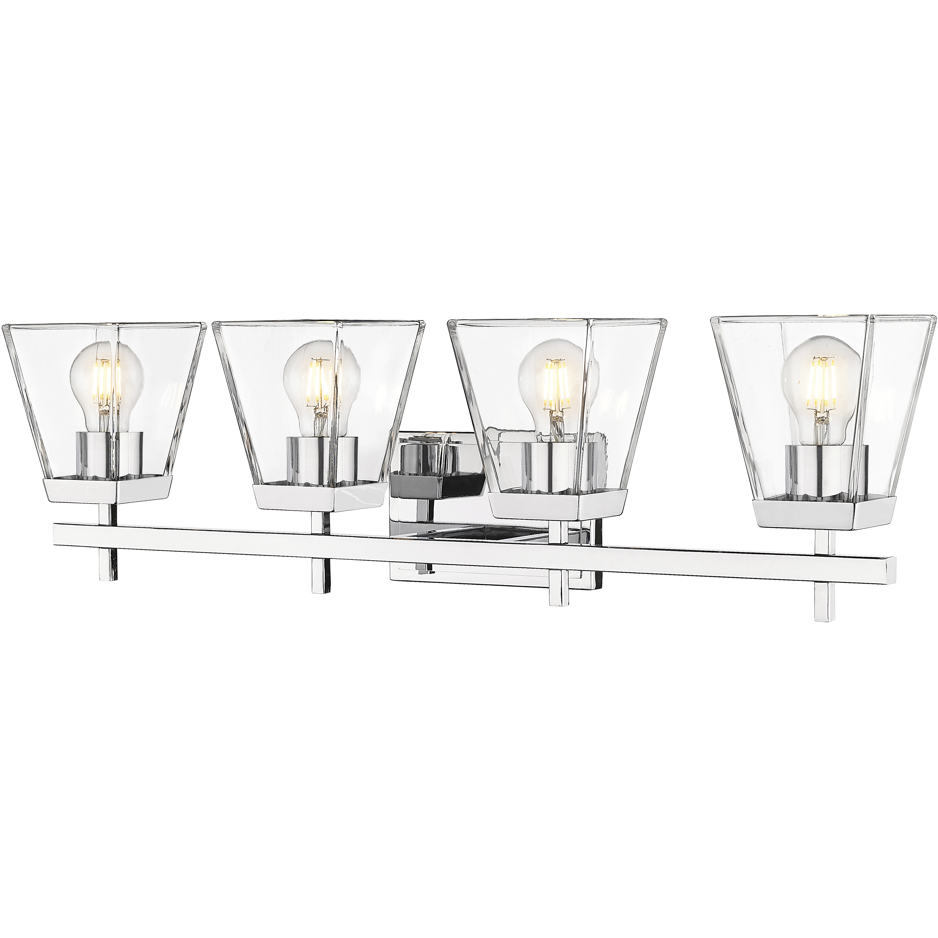 Lauren 4 Light 30.5 inch Chrome Vanity Wall Light