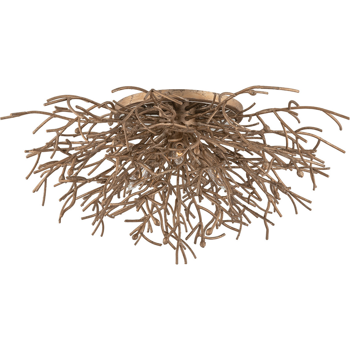 Sierra 3 Light 32 inch Vienna Bronze Flush Mount Ceiling Light