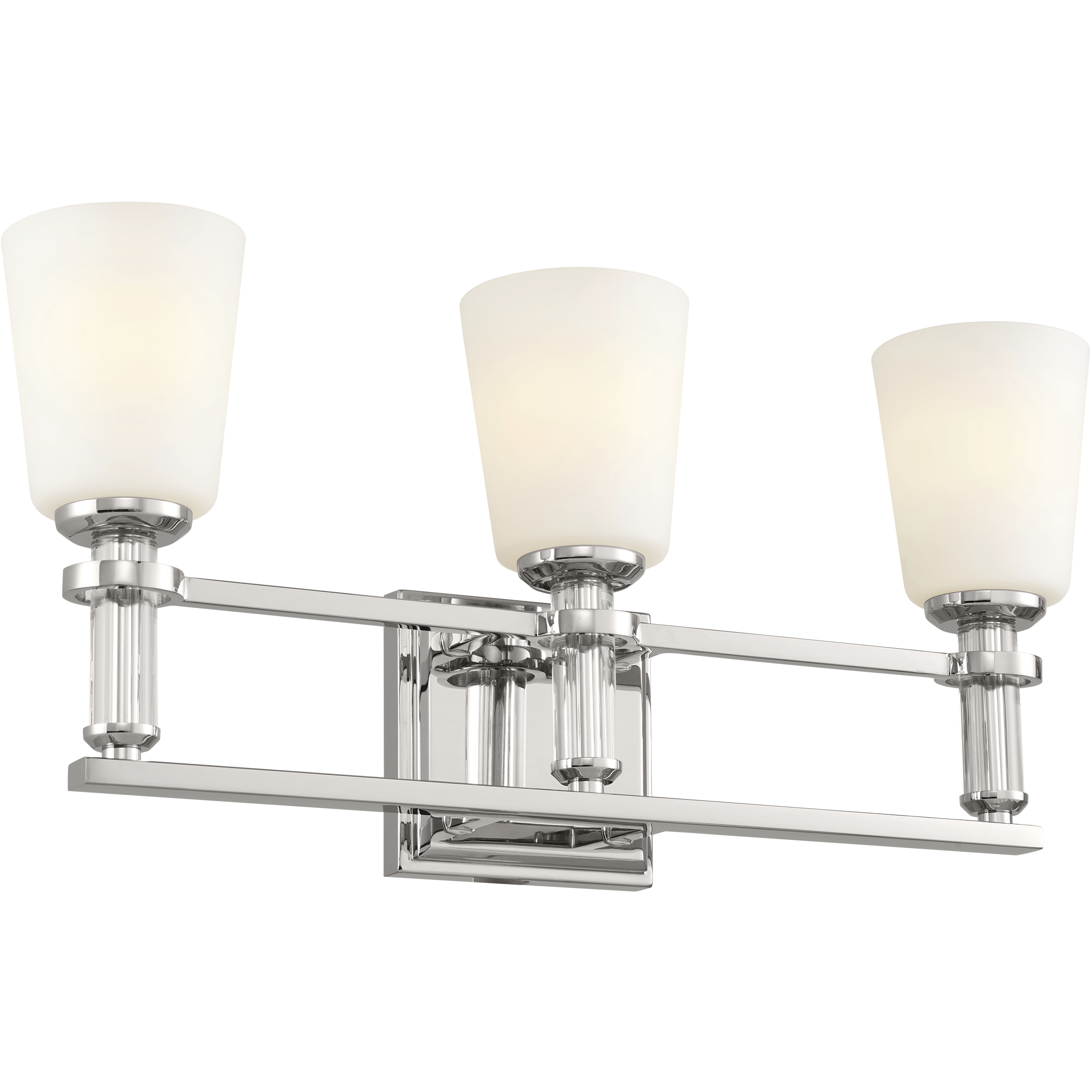 Rosalind 3 Light 23.75 inch Polished Nickel Bath Vanity Light Wall Light