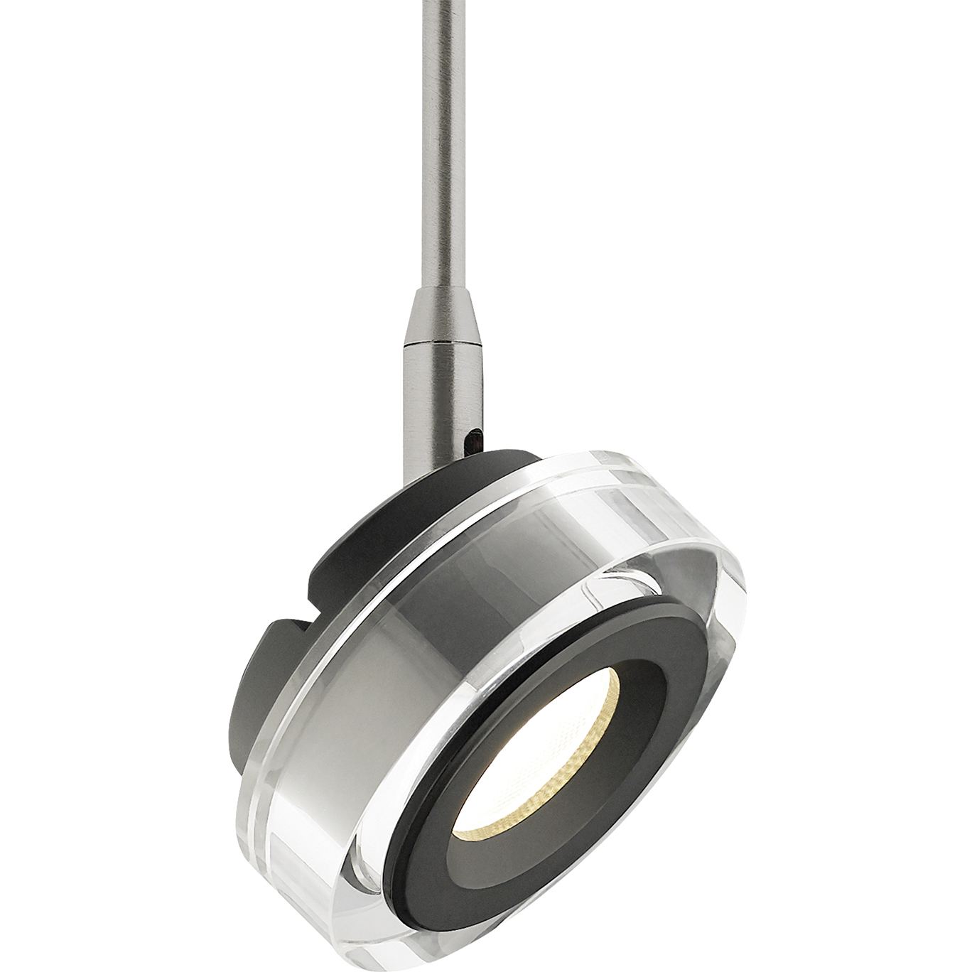 Sean Lavin Brim 1 Light 12 Satin Nickel Low-Voltage Track Head Ceiling Light in FreeJack, LED 90 CRI 2700K, 20 Degree, Clear Glass, 5 inch