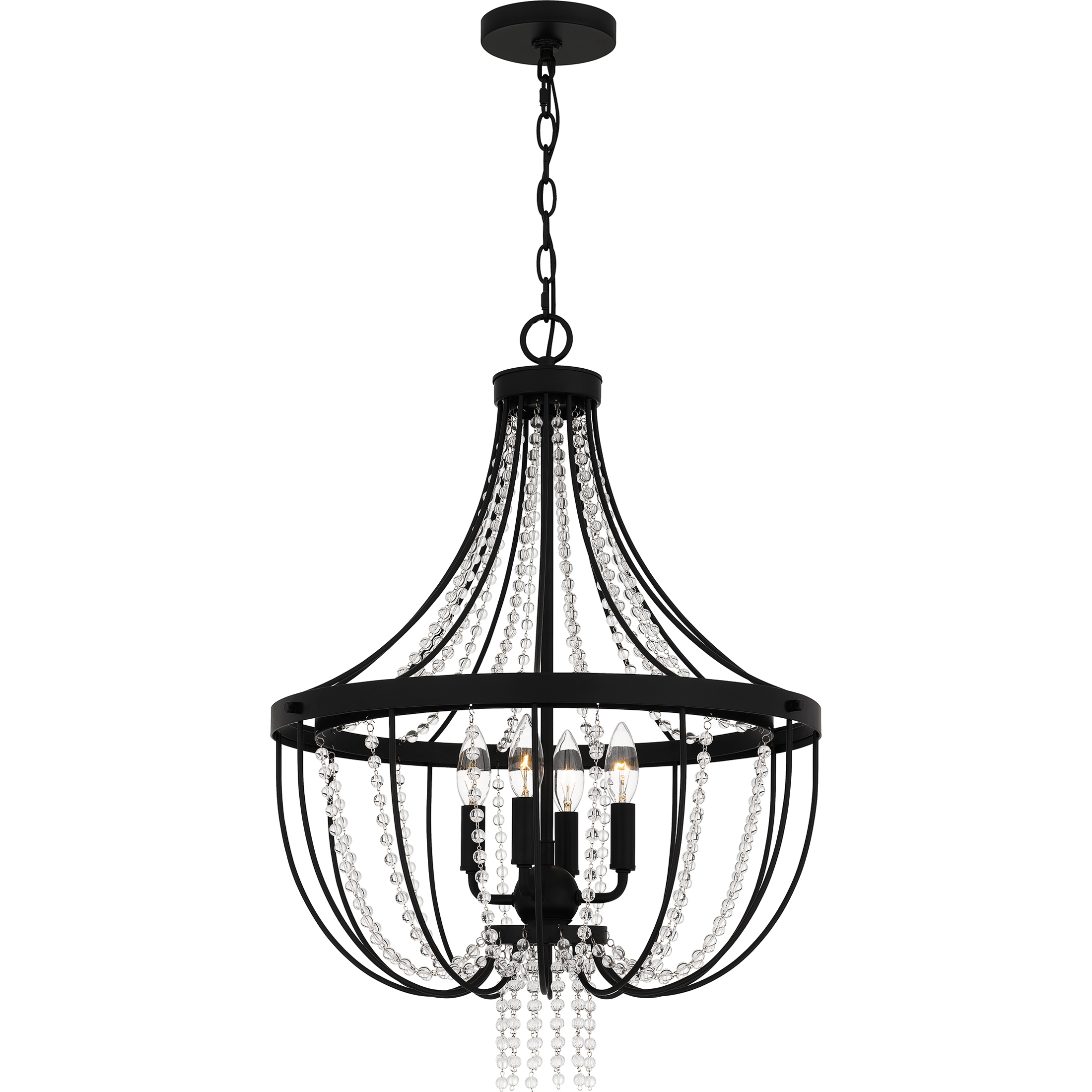 Adelaide 4 Light 20.25 inch Matte Black Pendant Ceiling Light