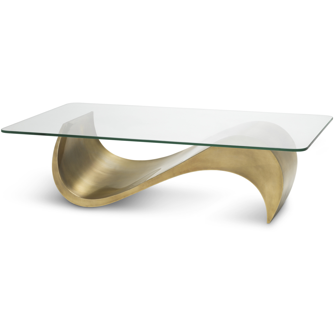 Chambertin 55.12 X 31.5 inch Vintage Brass Coffee Table