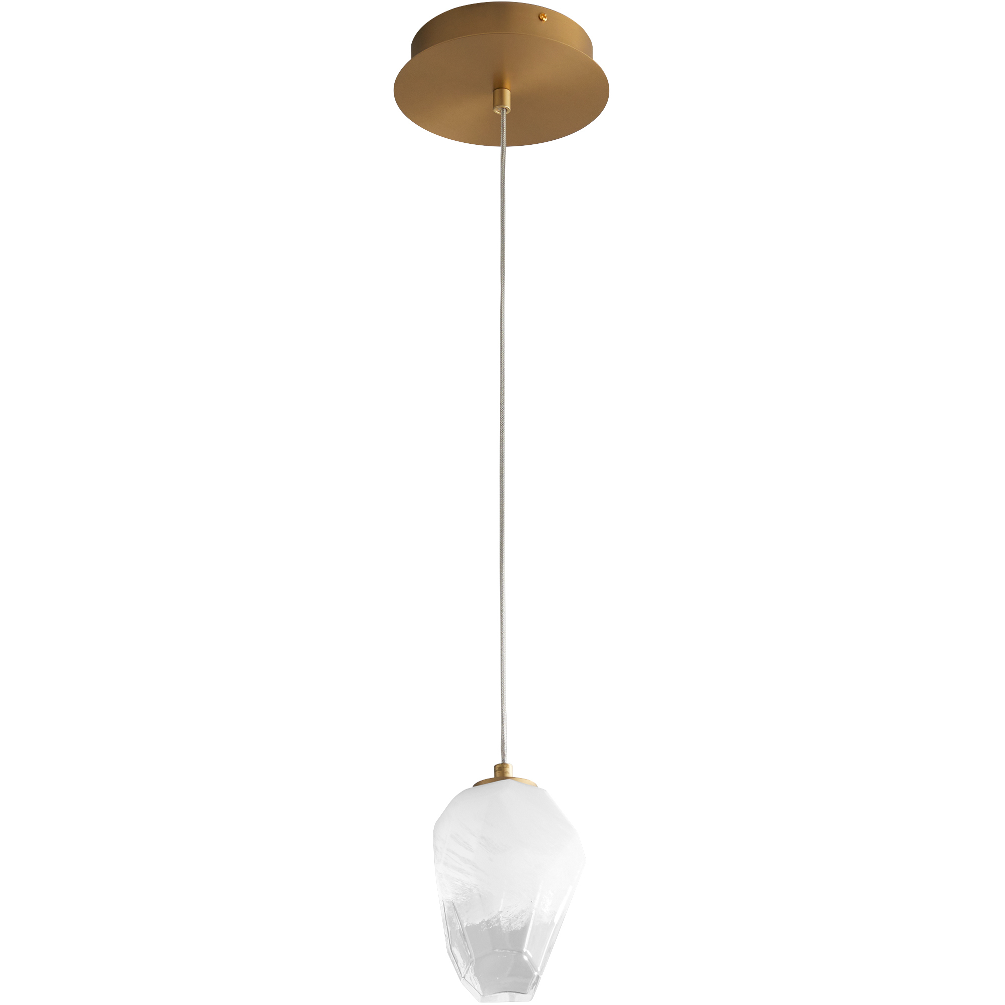 Vivo LED 4.75 inch Aged Brass Pendant Ceiling Light
