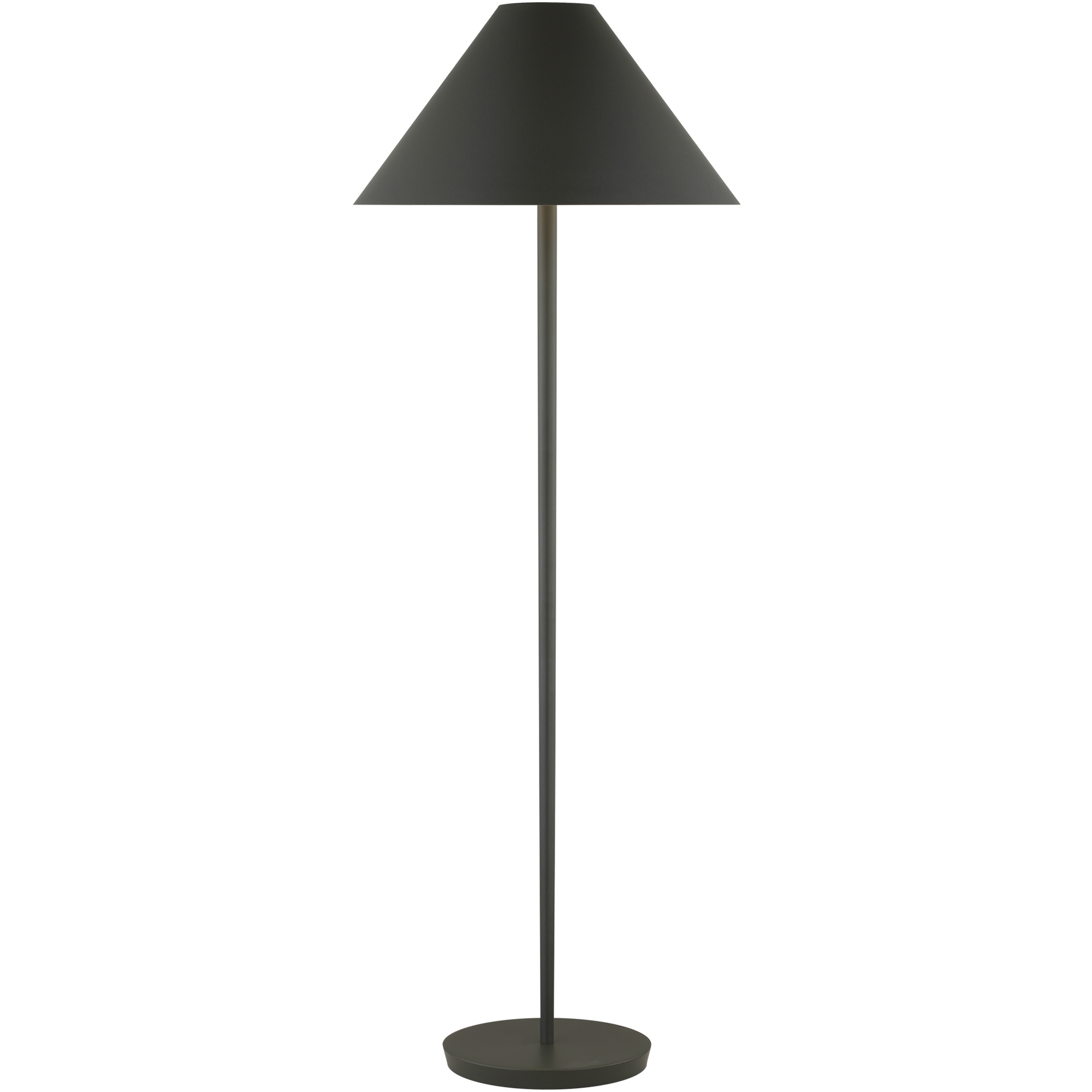 Kelly by Kelly Wearstler Contra 60 inch 60 watt Matte Charcoal Black Floor Lamp Portable Light