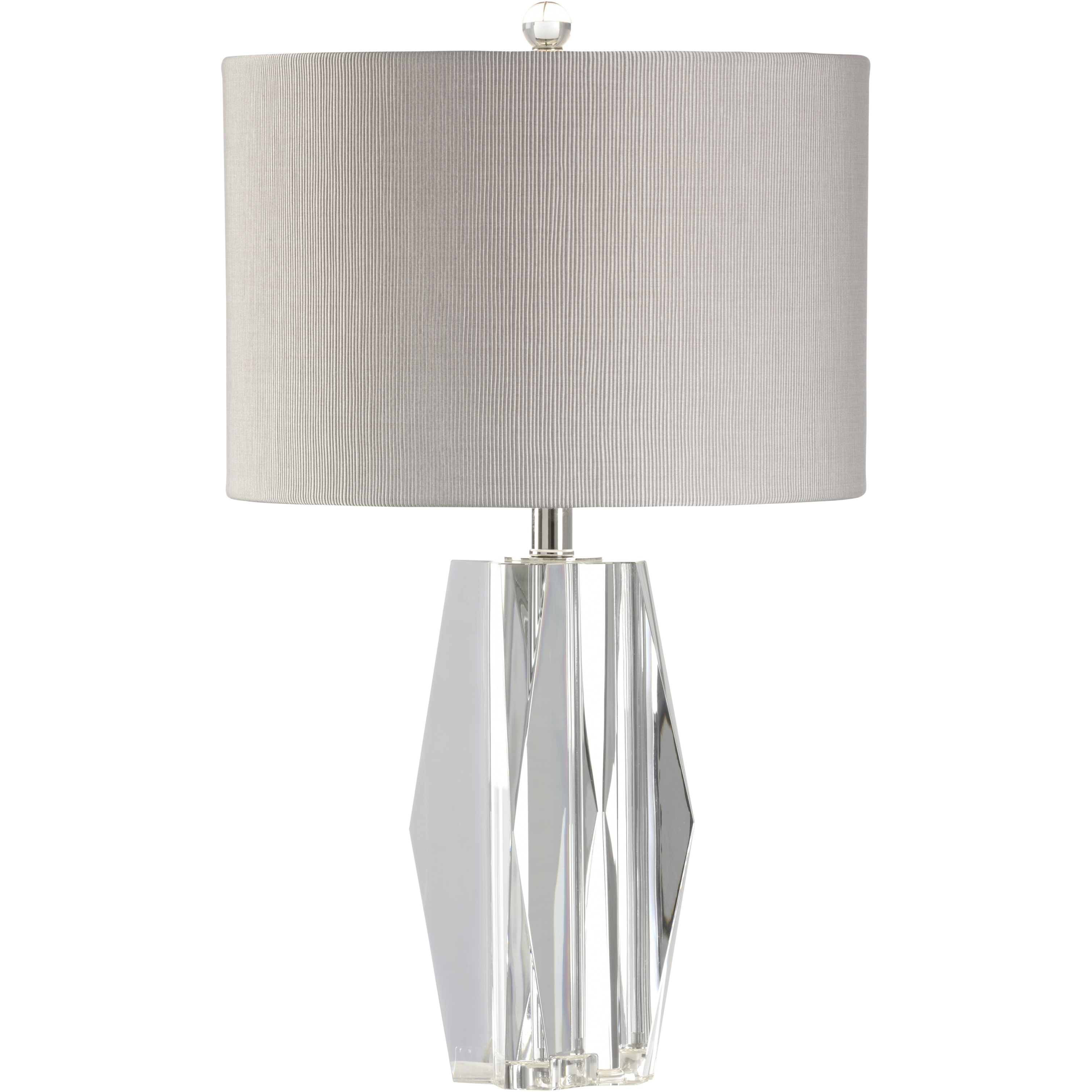 Emilia 17.5 inch 100.00 watt Clear Table Lamp Portable Light