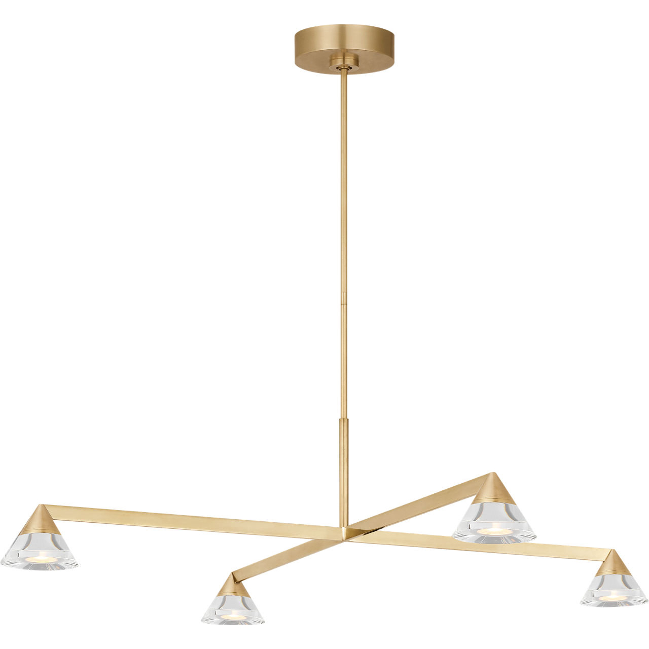 Sean Lavin Midrand LED 37.4 inch Hand-Rubbed Antique Brass Chandelier Ceiling Light