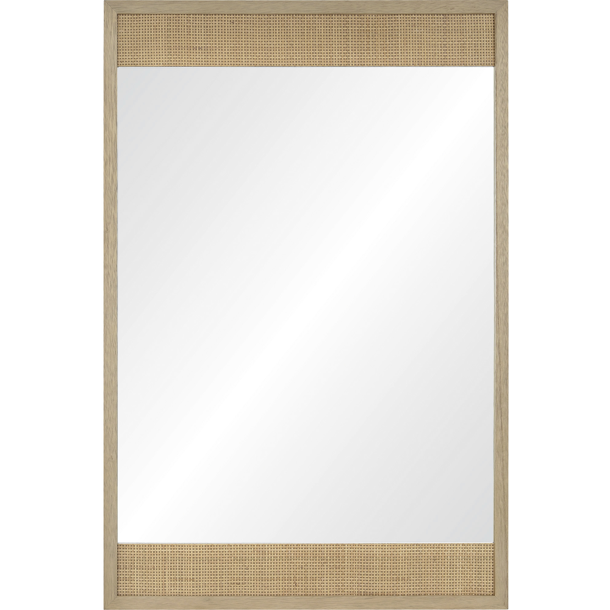 Ampato 36 X 24 inch Natural and Clear Mirror