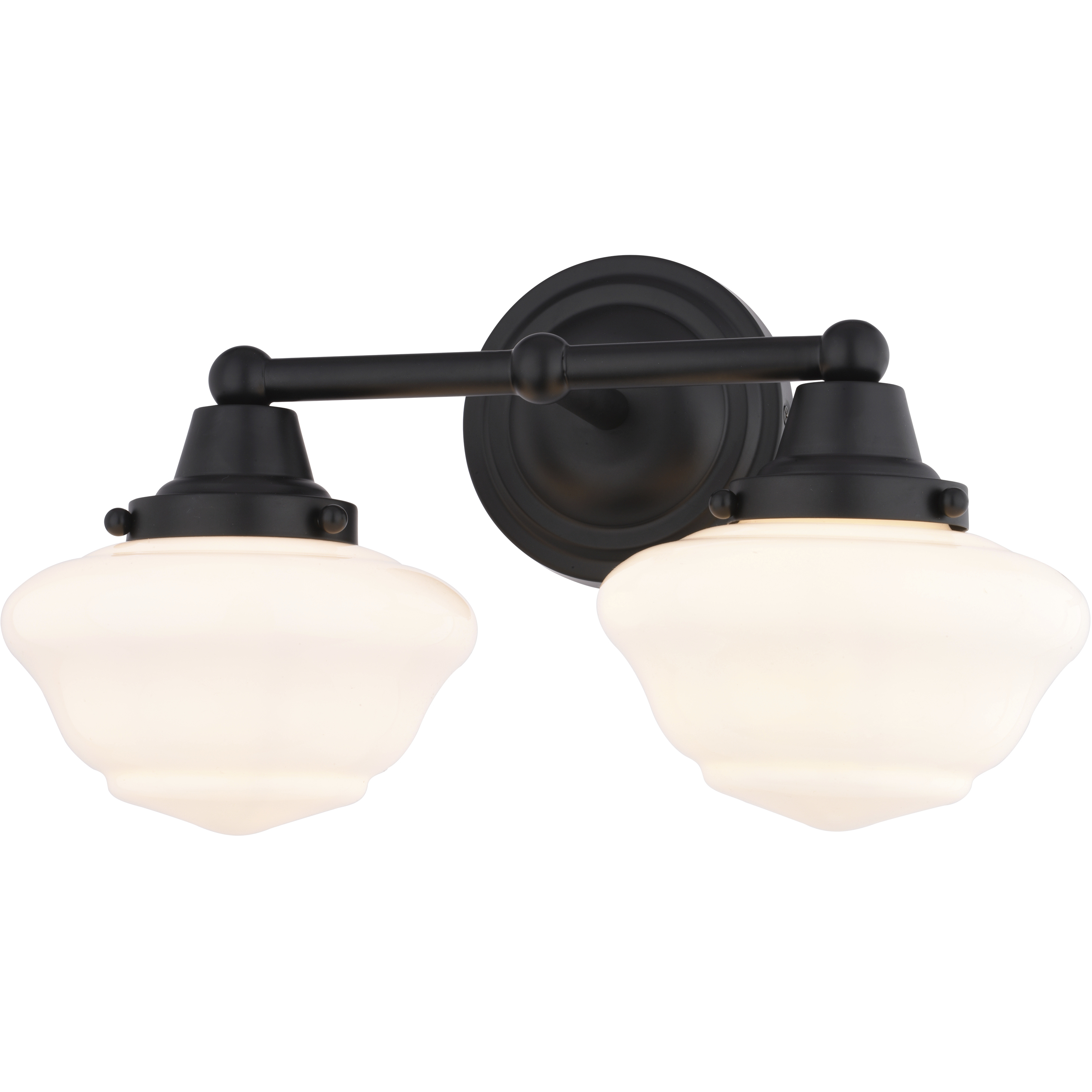 Eastgate 2 Light 15 inch Matte Black Bathroom Light Wall Light