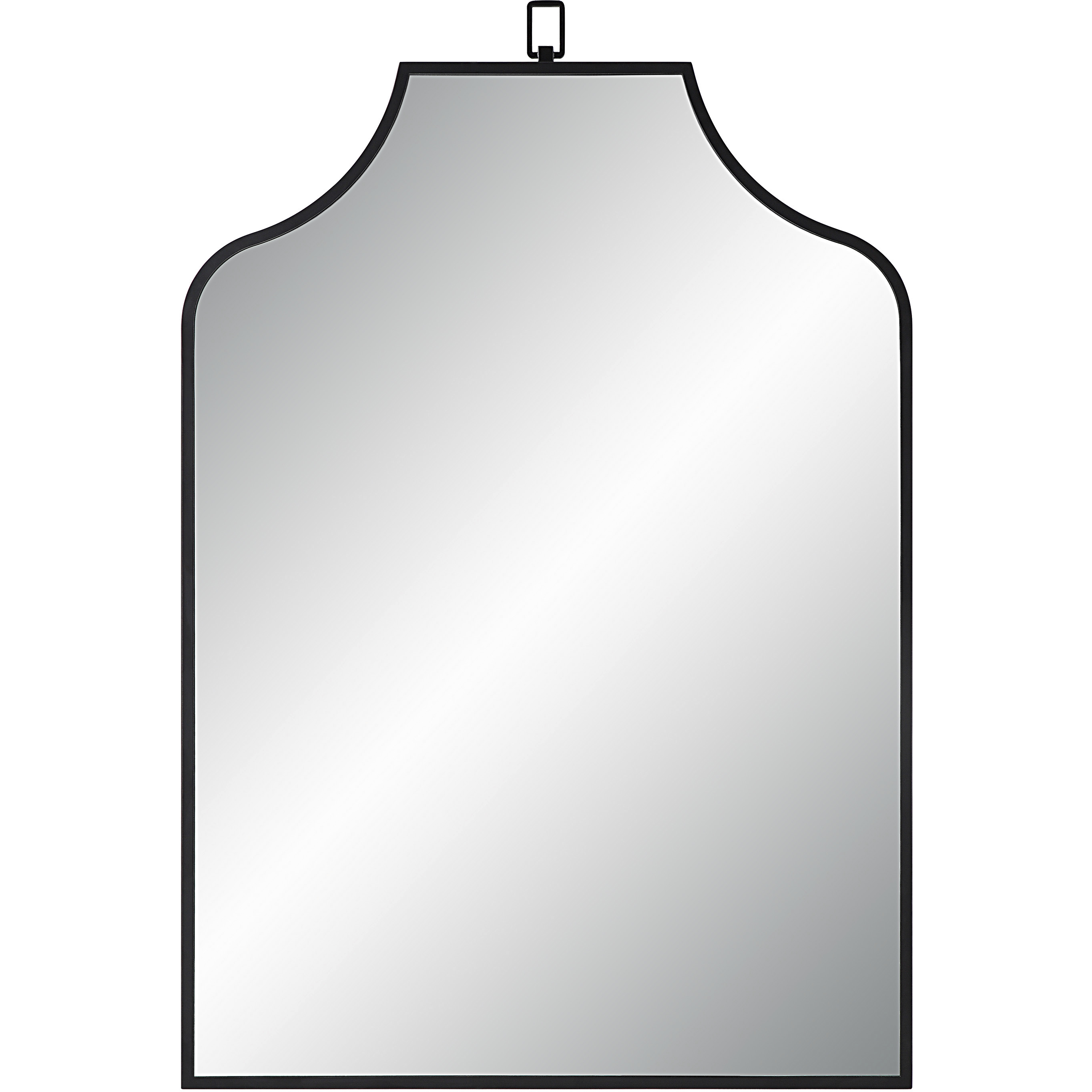 Breda 45 X 30 inch Matte Black Wall Mirror