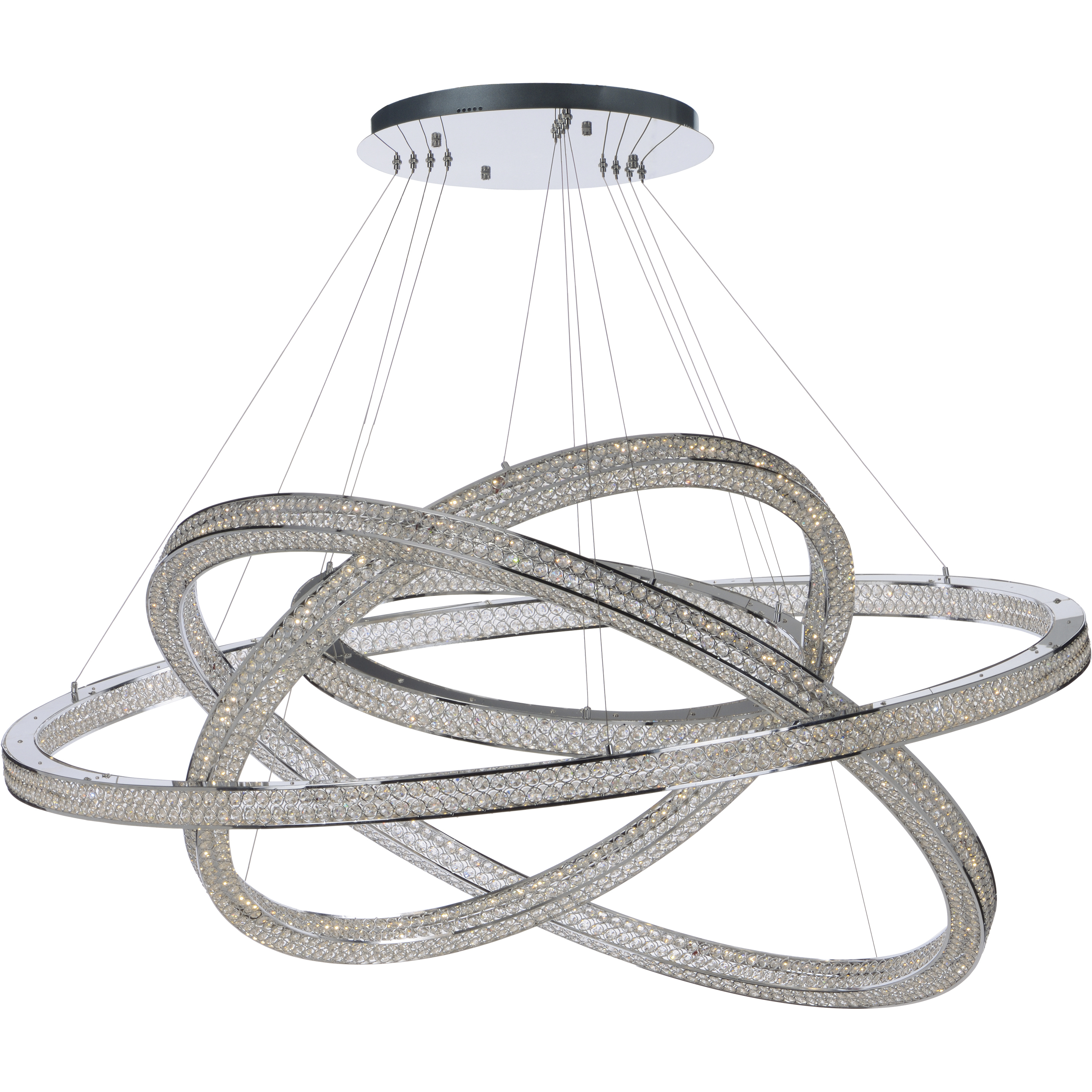 Eternity LED 60 inch Polished Chrome Entry Foyer Pendant Ceiling Light