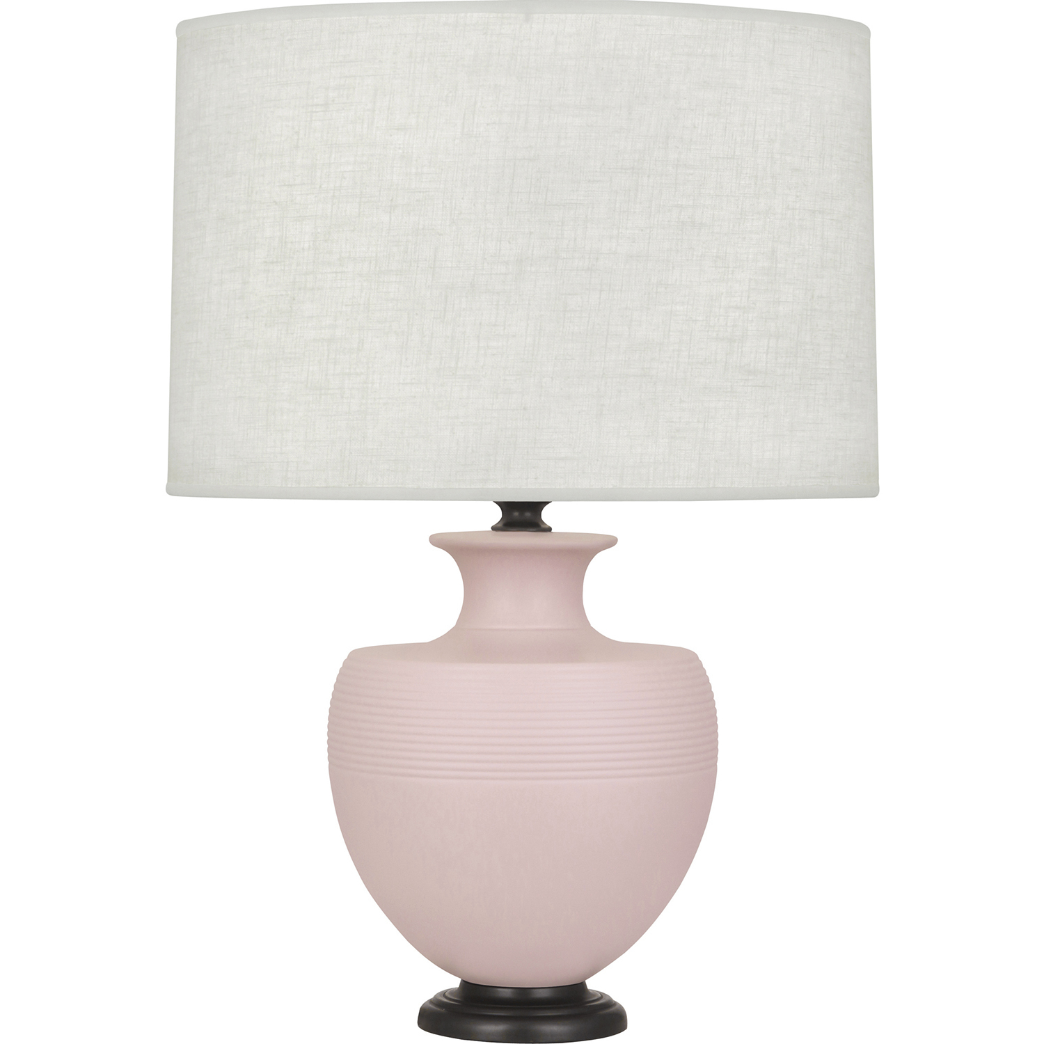 Michael Berman Atlas 25.25 inch 150 watt Matte Woodrose Table Lamp Portable Light in Deep Patina Bronze