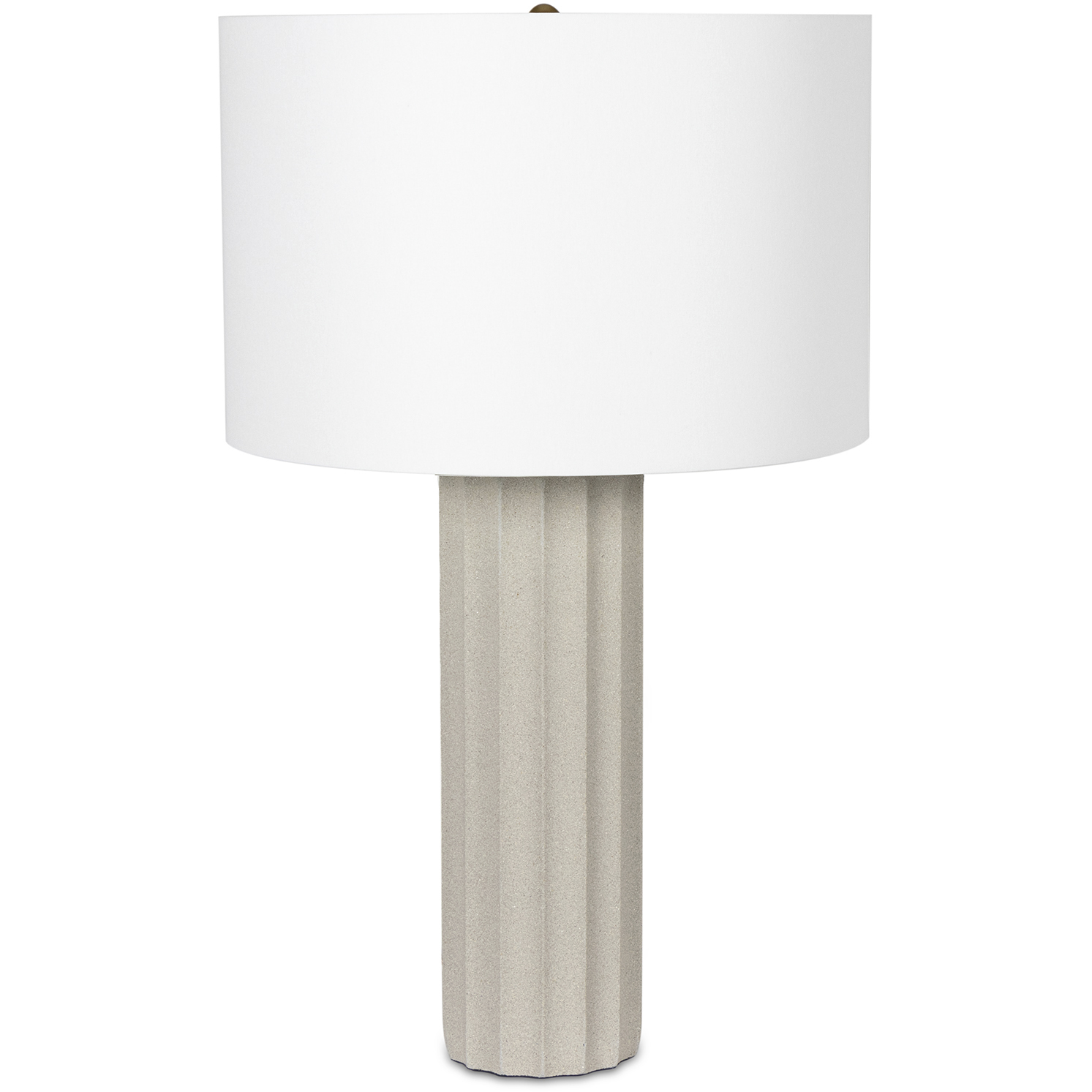 White concrete lamp outlet