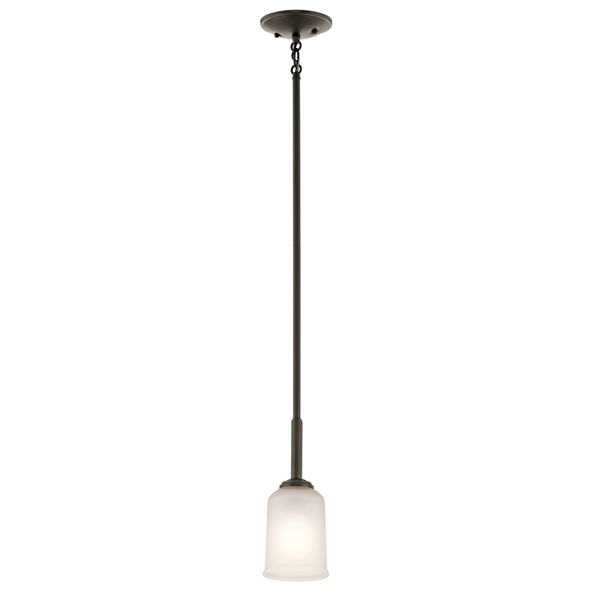 Shailene 1 Light 4.25 inch Olde Bronze Mini Pendant Ceiling Light in Satin Etched Glass