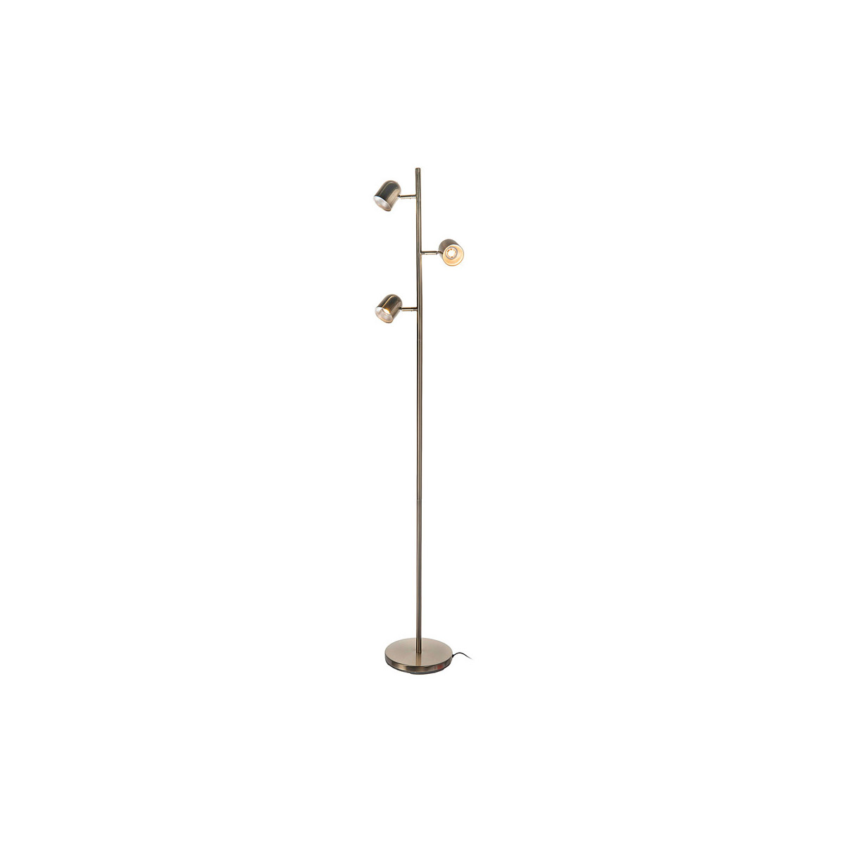 Tiara 63 inch 5.00 watt Antique Brass Floor Lamp Portable Light