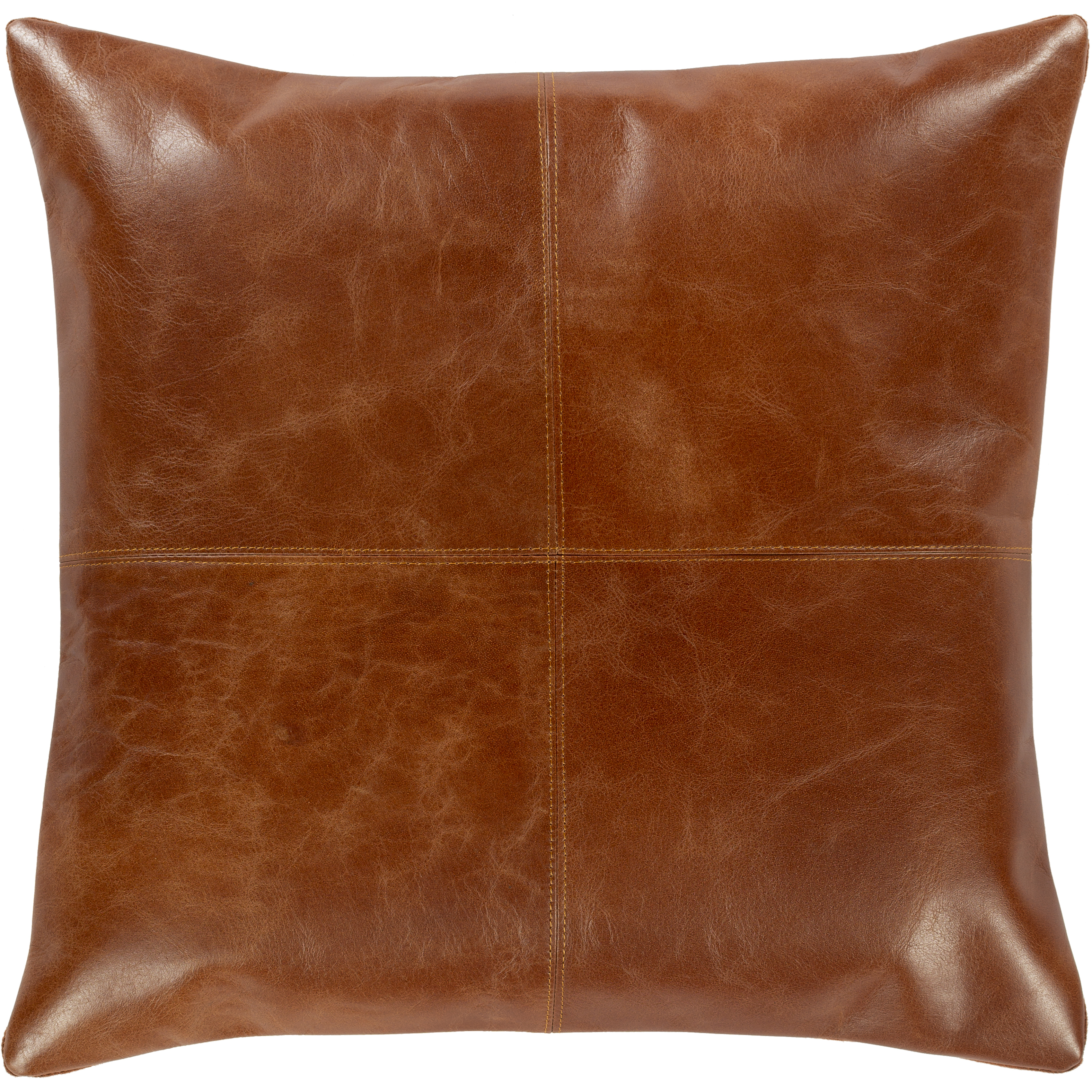 Surya BGN001-1818 Barrington 18 X 18 inch Brick Red Pillow Cover, Square
