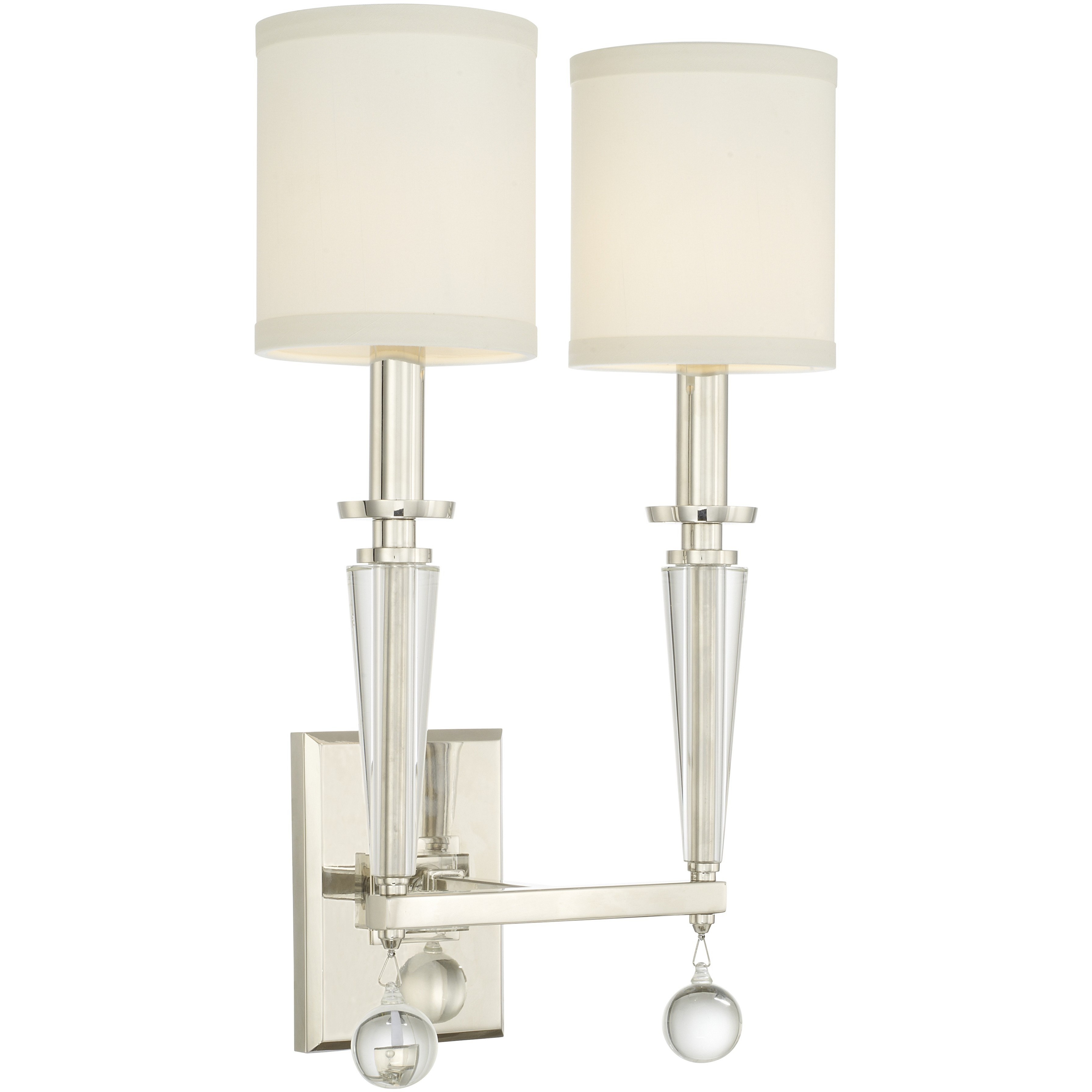 Paxton Sconce Wall Light in Polished Nickel