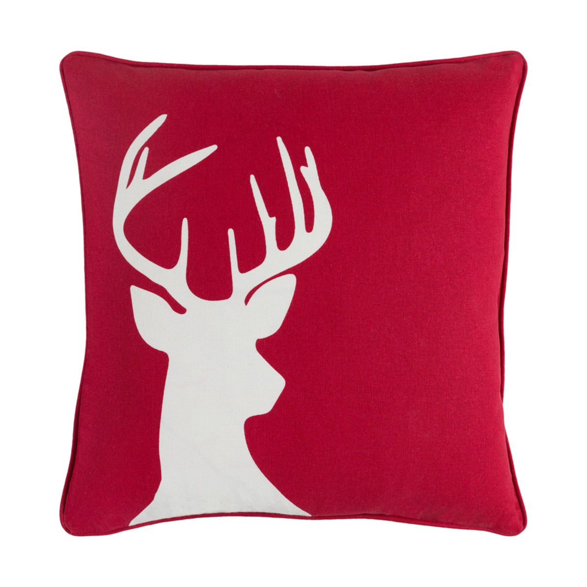 Holiday 18 X 18 inch Bright Red/Ivory Pillow Kit, Square
