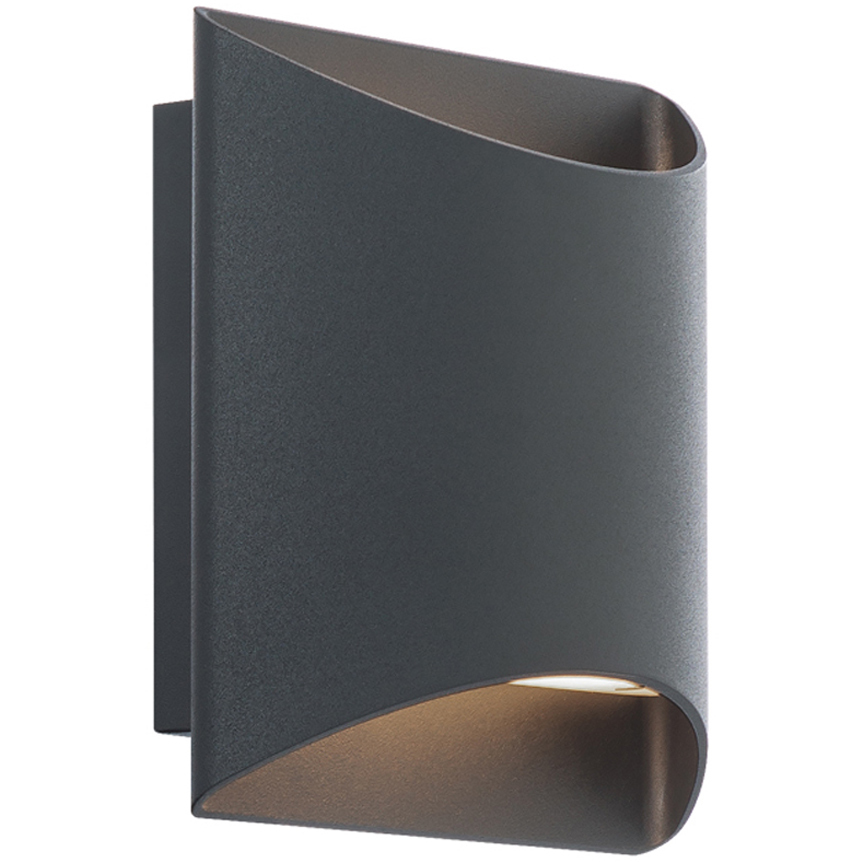 Duet Wall Sconce Wall Light in 3500K, Black, dweLED
