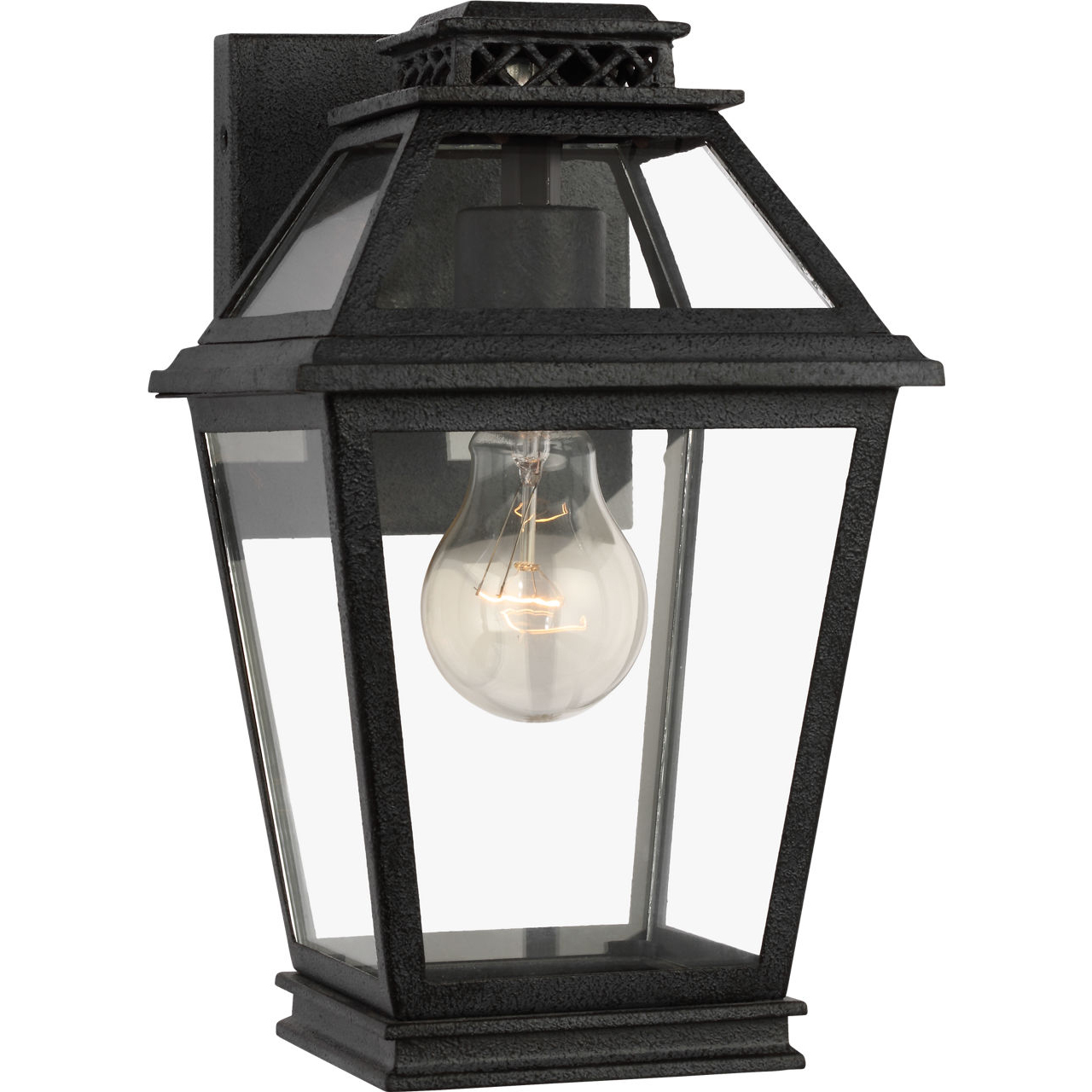 C&M by Chapman & Myers Falmouth 1 Light 10.5 inch Dark Weathered Zinc Outdoor Wall Lantern