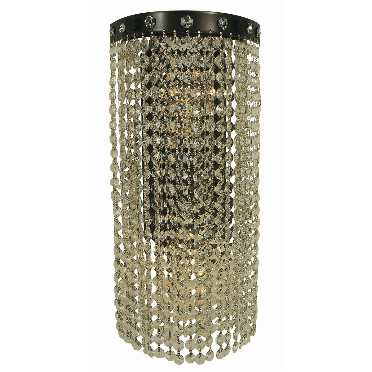 Princessa 2 Light 8 inch Brushed Nickel ADA Sconce Wall Light