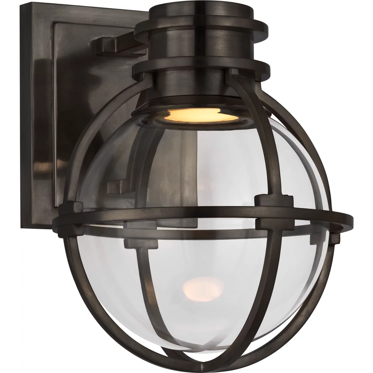 Chapman & Myers Gracie LED 6.5 inch Bronze Single Sconce Wall Light