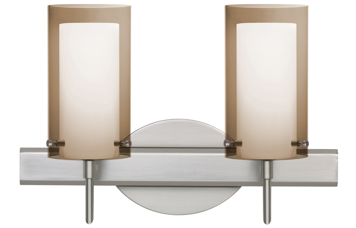Pahu 4 2 Light 15 inch Satin Nickel Vanity Lighting Wall Light in Halogen