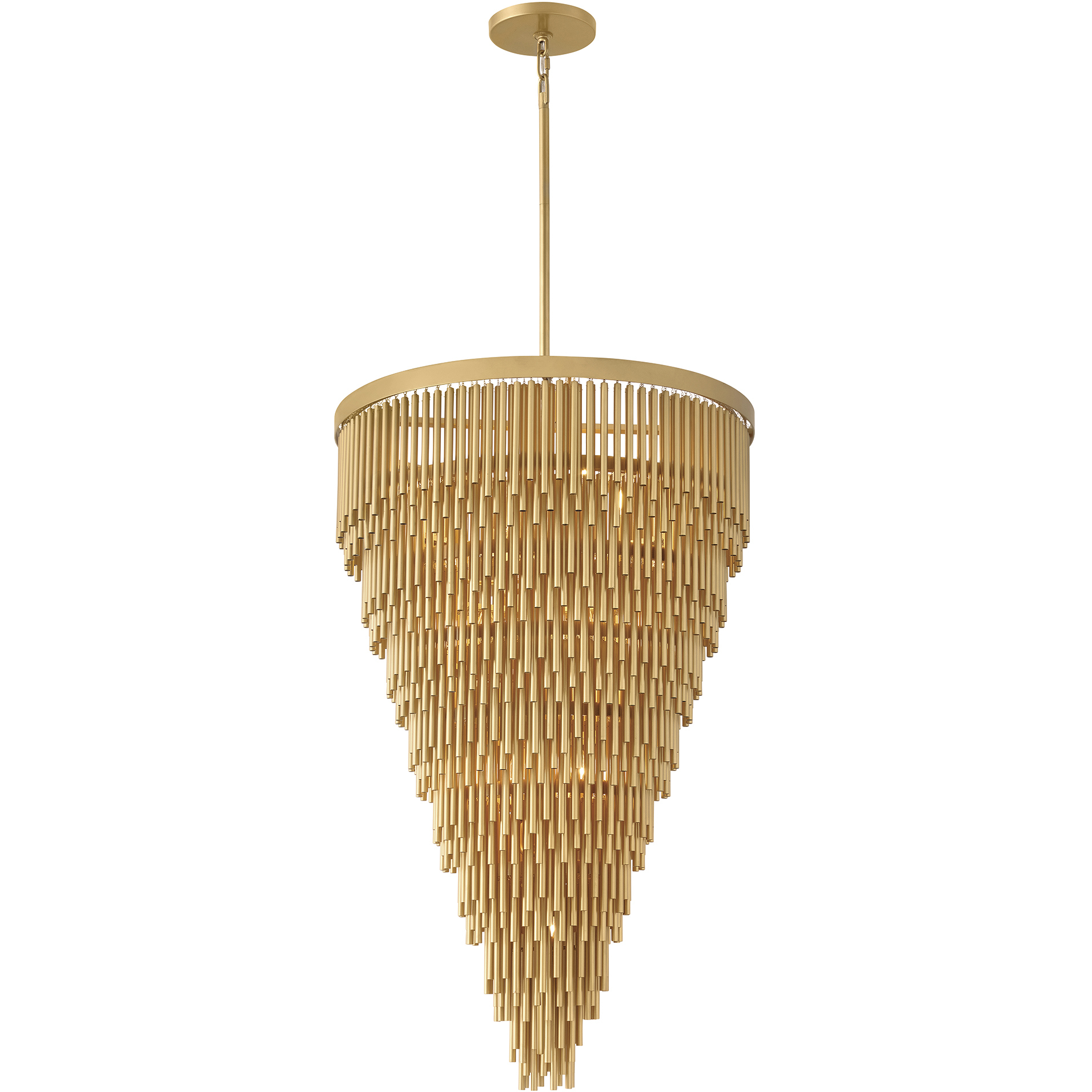 Lisa McDennon Bijou 13 Light 32 inch Deluxe Gold Chandelier Ceiling Light