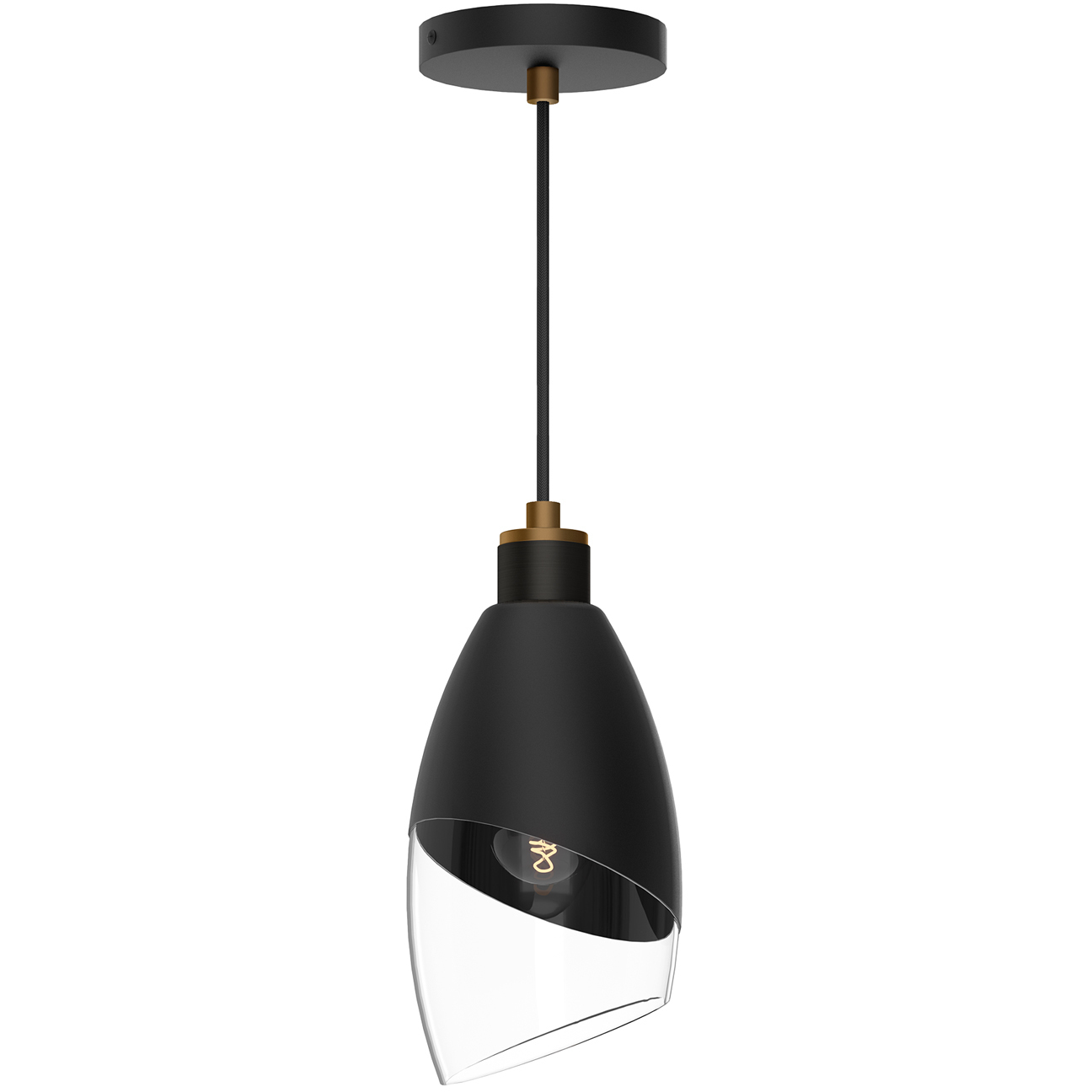 Alora Mood Capri 1 Light 5.25 inch Matte Black Pendant Ceiling Light