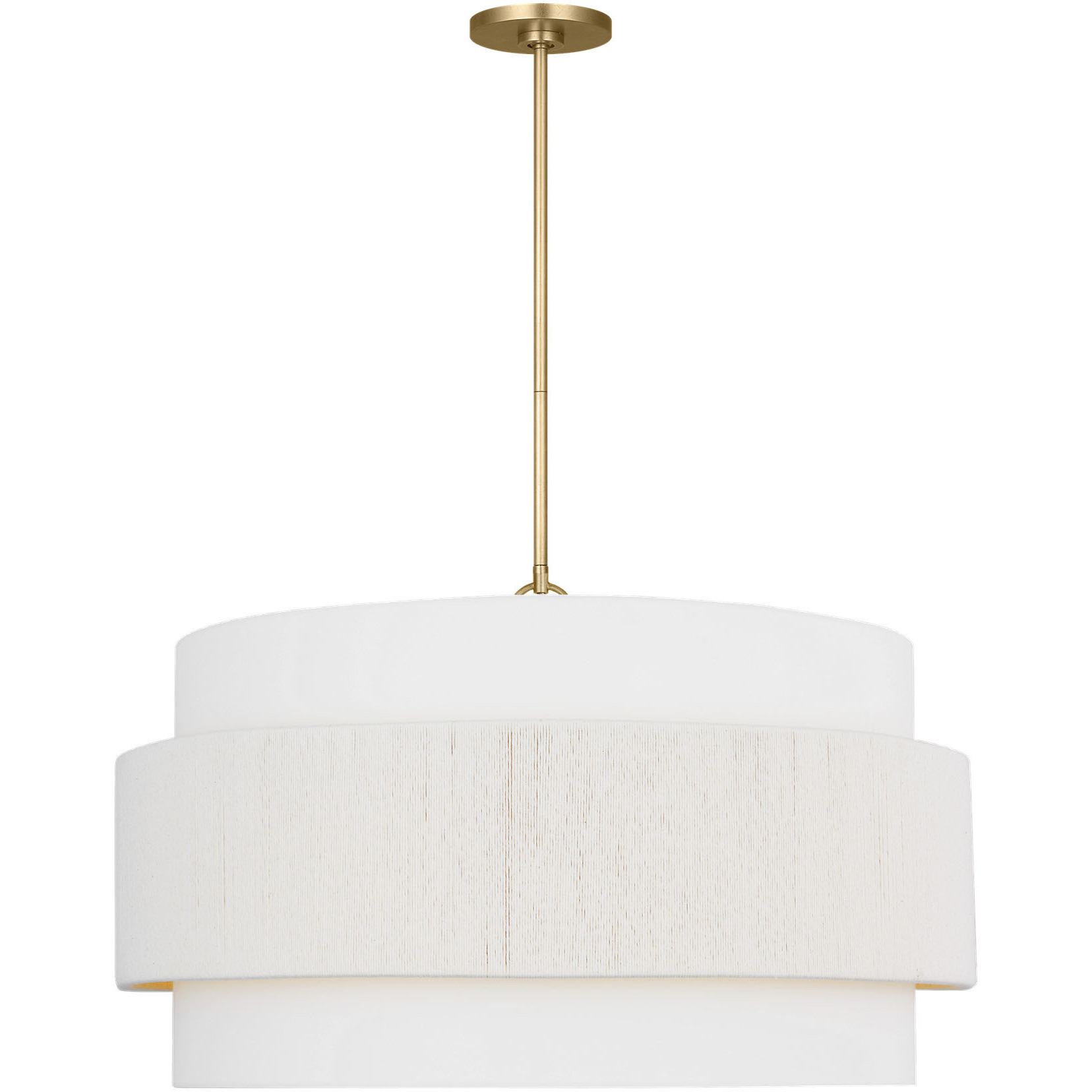 Ellen DeGeneres Belaro 6 Light 30 inch Gild Hanging Shade Ceiling Light