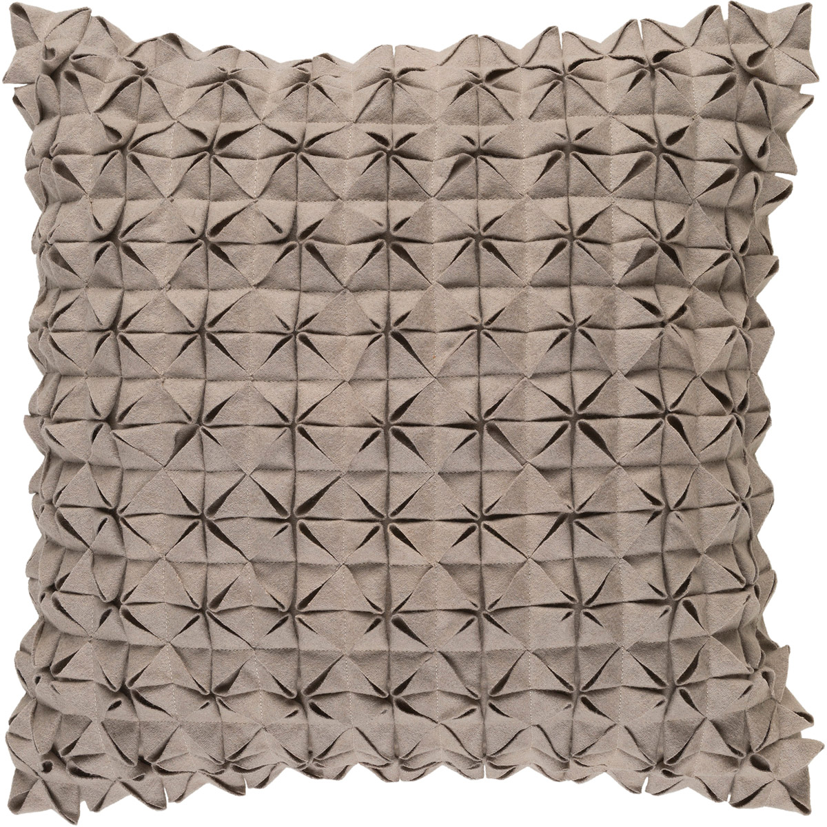 Structure 18 X 18 inch Taupe Throw Pillow