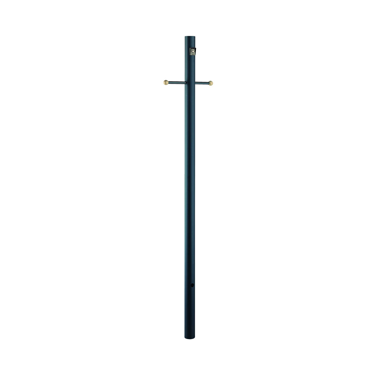 Direct Burial 84 inch Matte Black Exterior Lamp Post