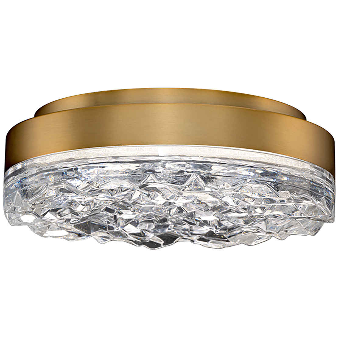 Beyond Bramble LED 11.88 inch Aged Brass Flush Mount Ceiling Light