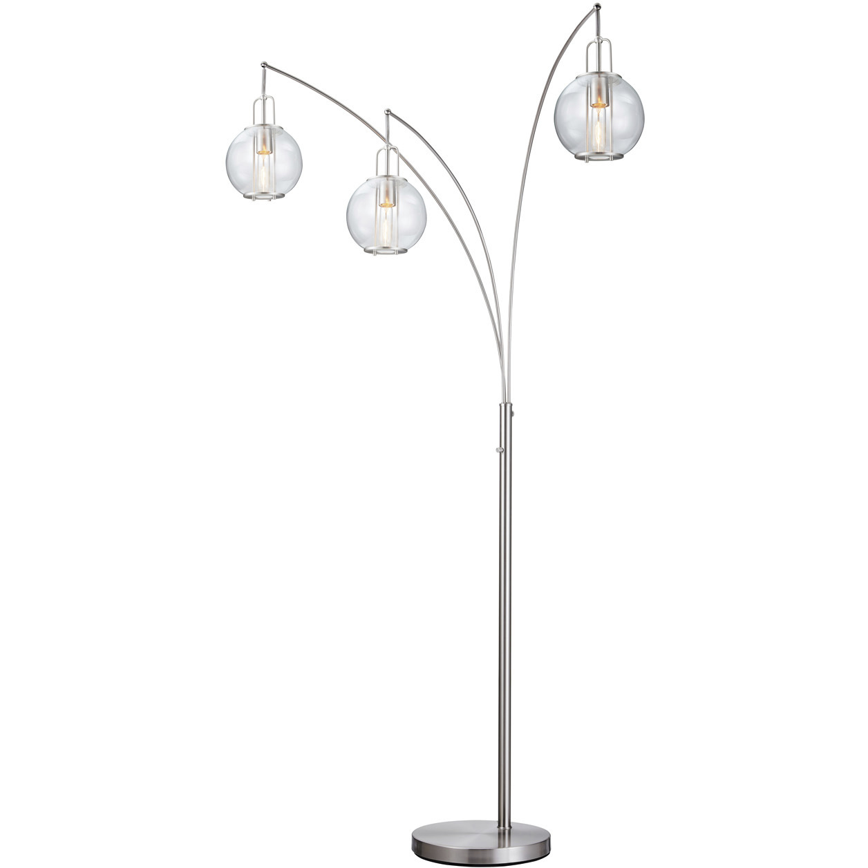 Kaira 89 inch 40.00 watt Brushed Nickel Arc Lamps Portable Light