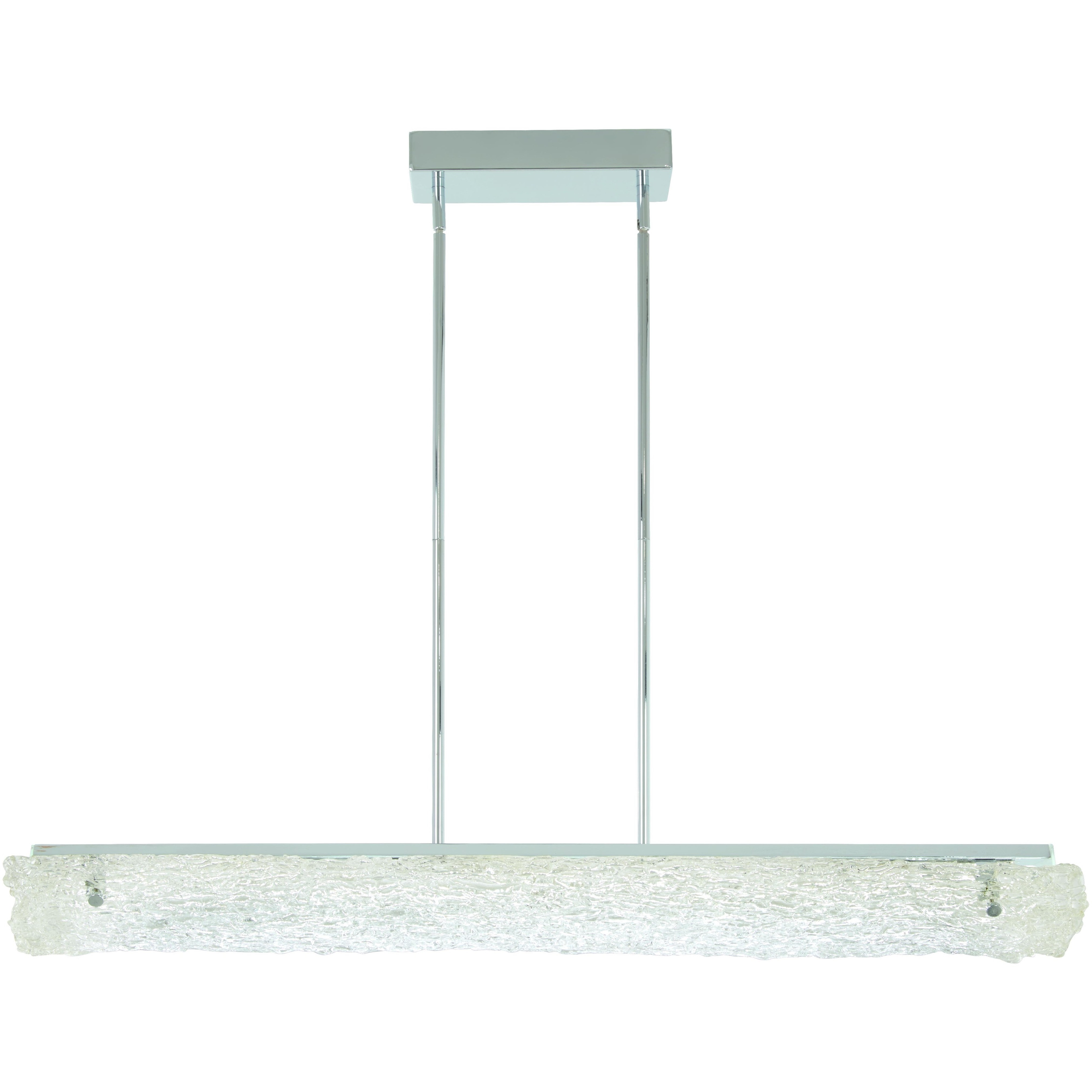 Forest Ice LED 40 inch Chrome Island Light Ceiling Light
