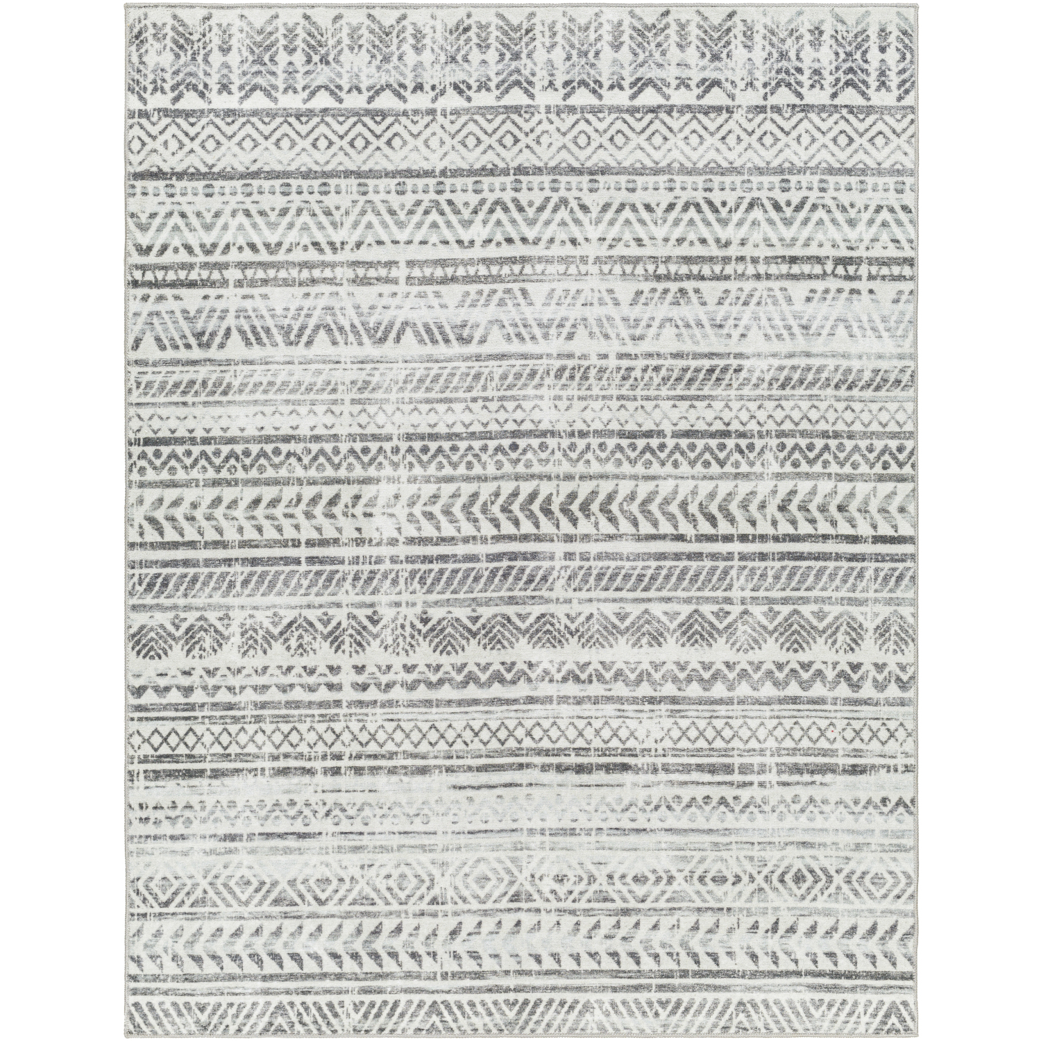 Hera 108 X 79 inch Light Grey Rug, Rectangle