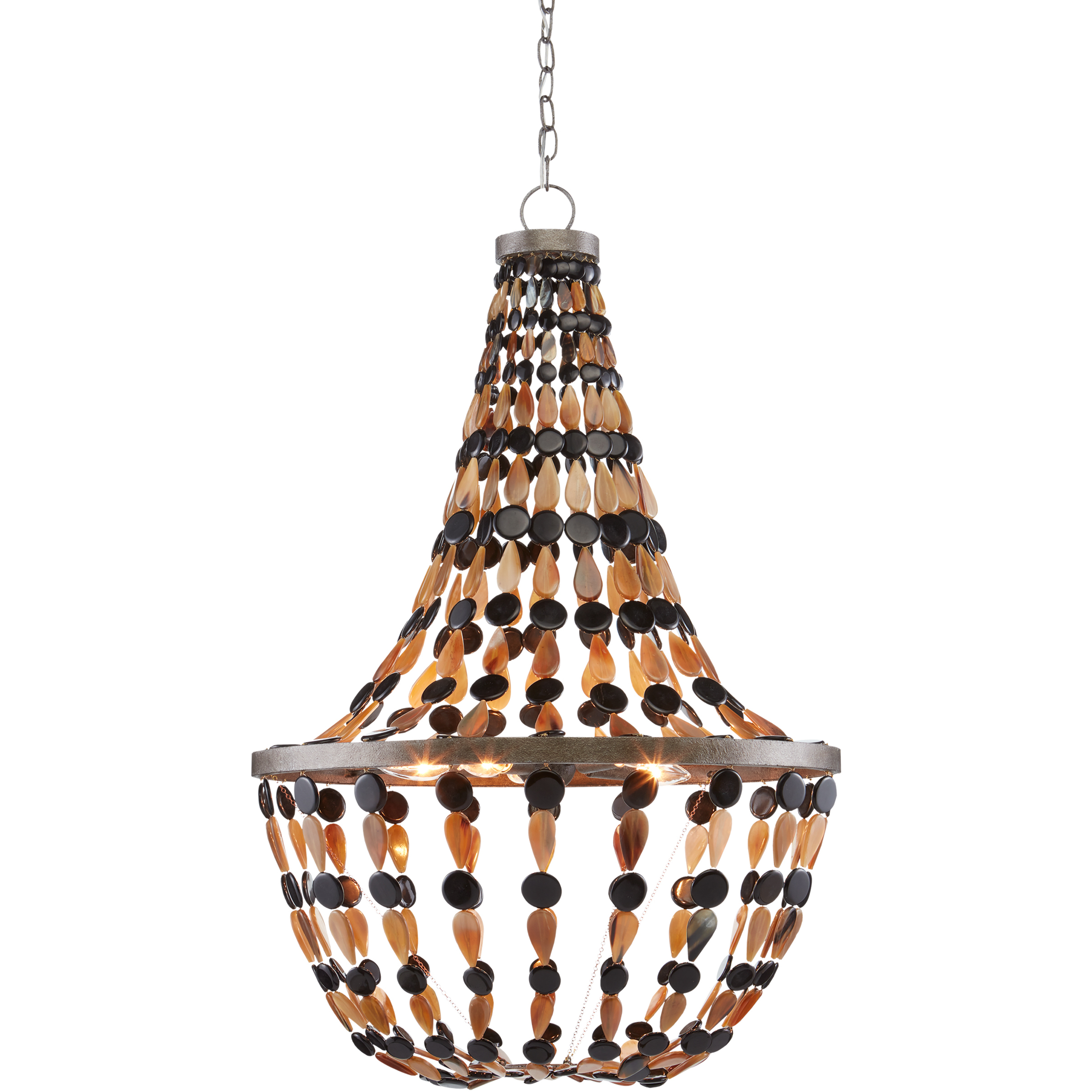 Osterley 5 Light 24 inch Light Mole/Black/Natural Chandelier Ceiling Light