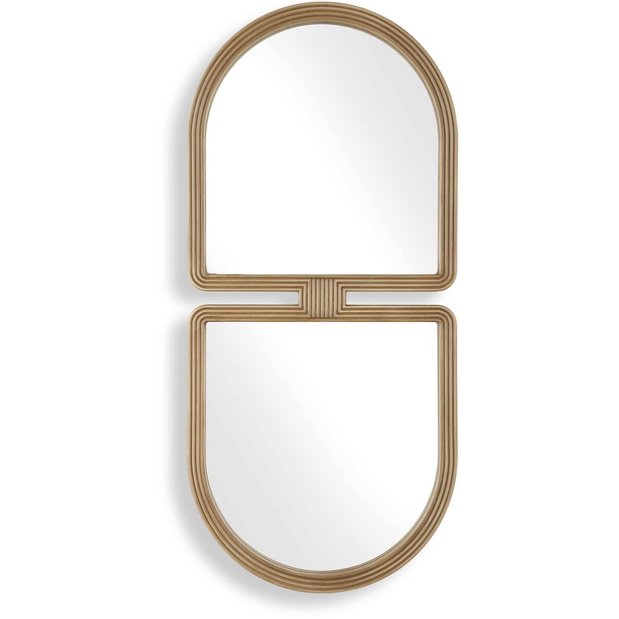 Jacques 47.5 X 22 inch Antiqued Gold Mirror