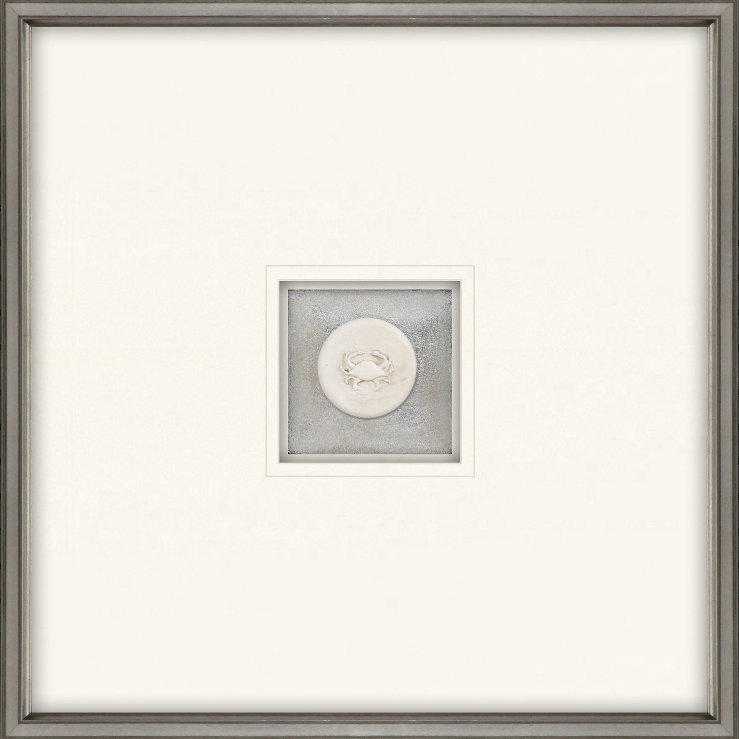 Animals White and Blue Framed Art
