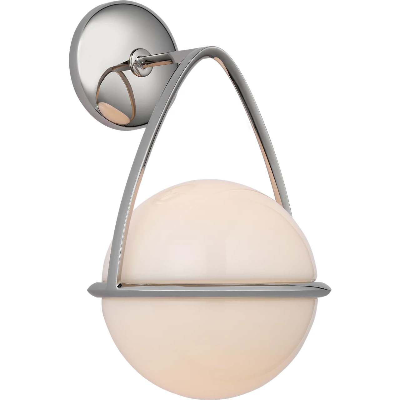 AERIN Lisette LED 8 inch Polished Nickel Bracketed Sconce Wall Light