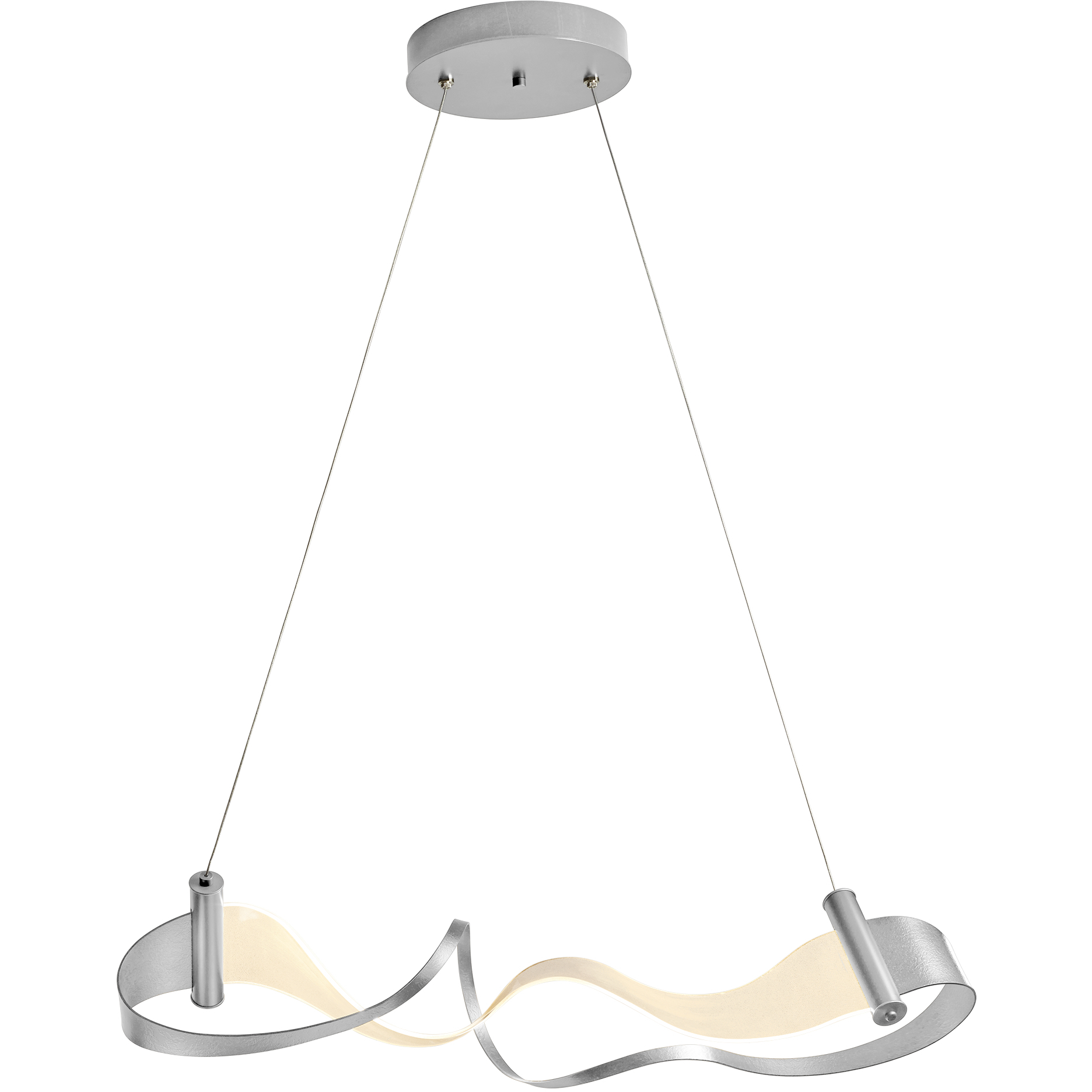 Zephyr LED 38.5 inch Vintage Platinum Pendant Ceiling Light