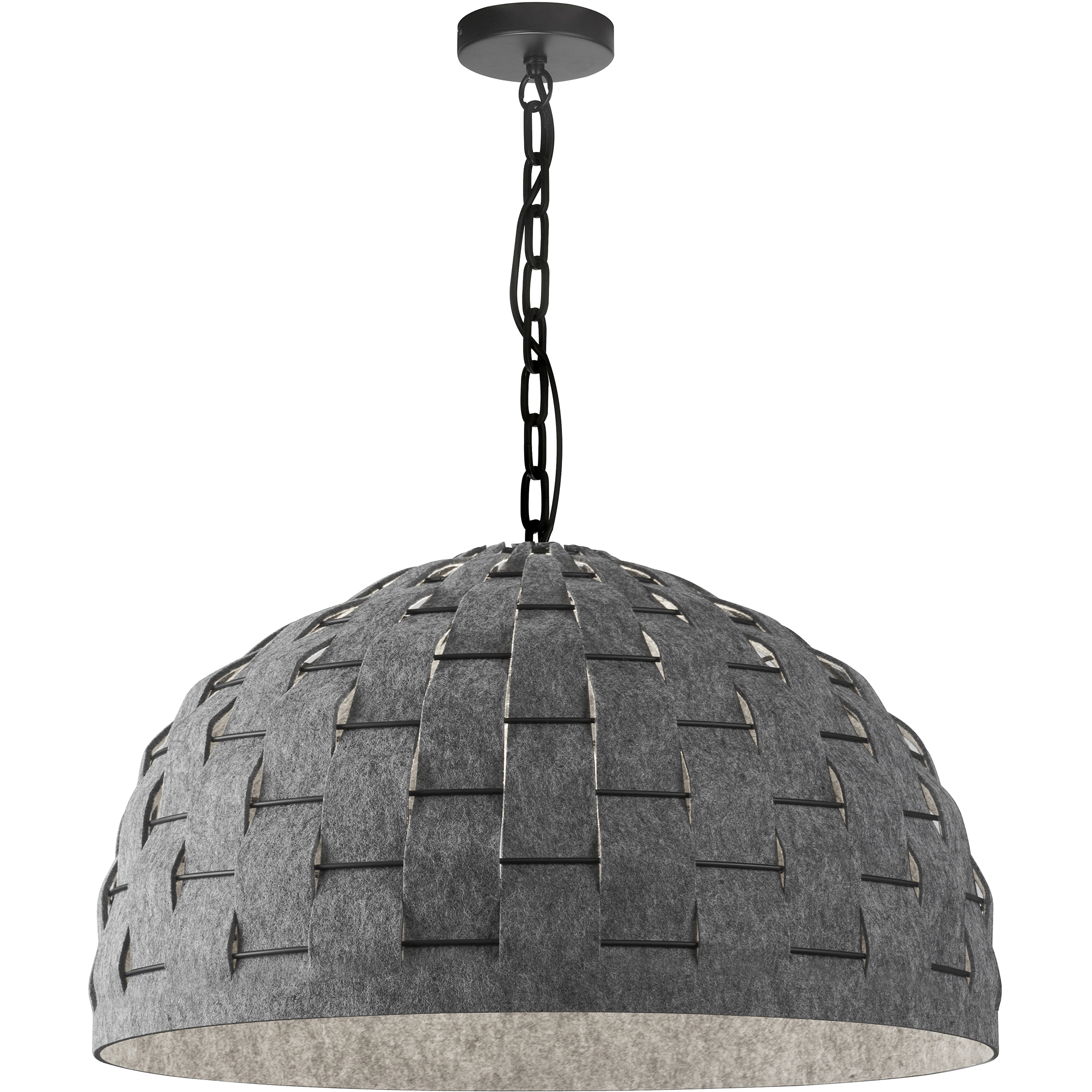 Priscilla 1 Light 24 inch Matte Black Pendant Ceiling Light