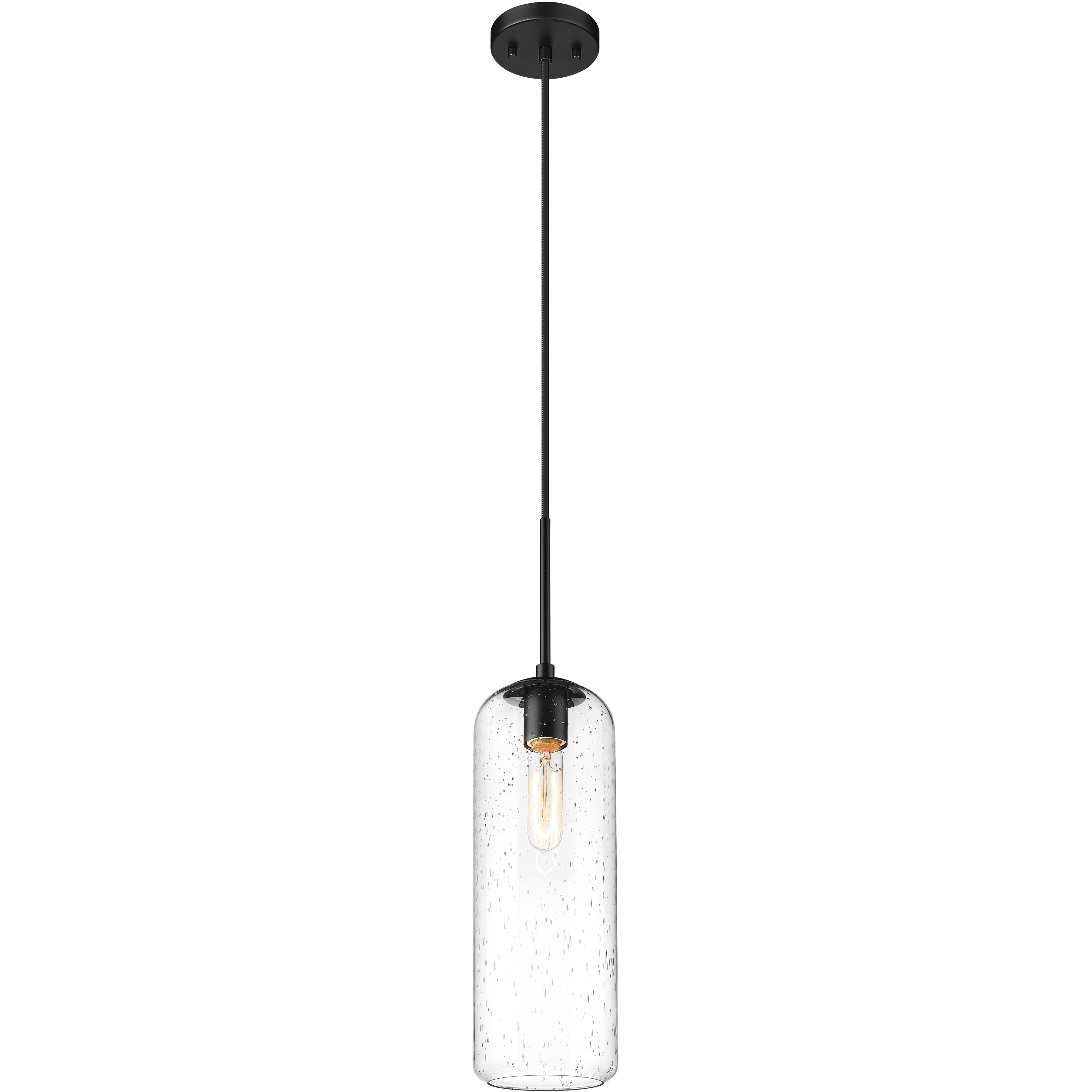 Monty 1 Light 5.25 inch Matte Black Pendant Ceiling Light